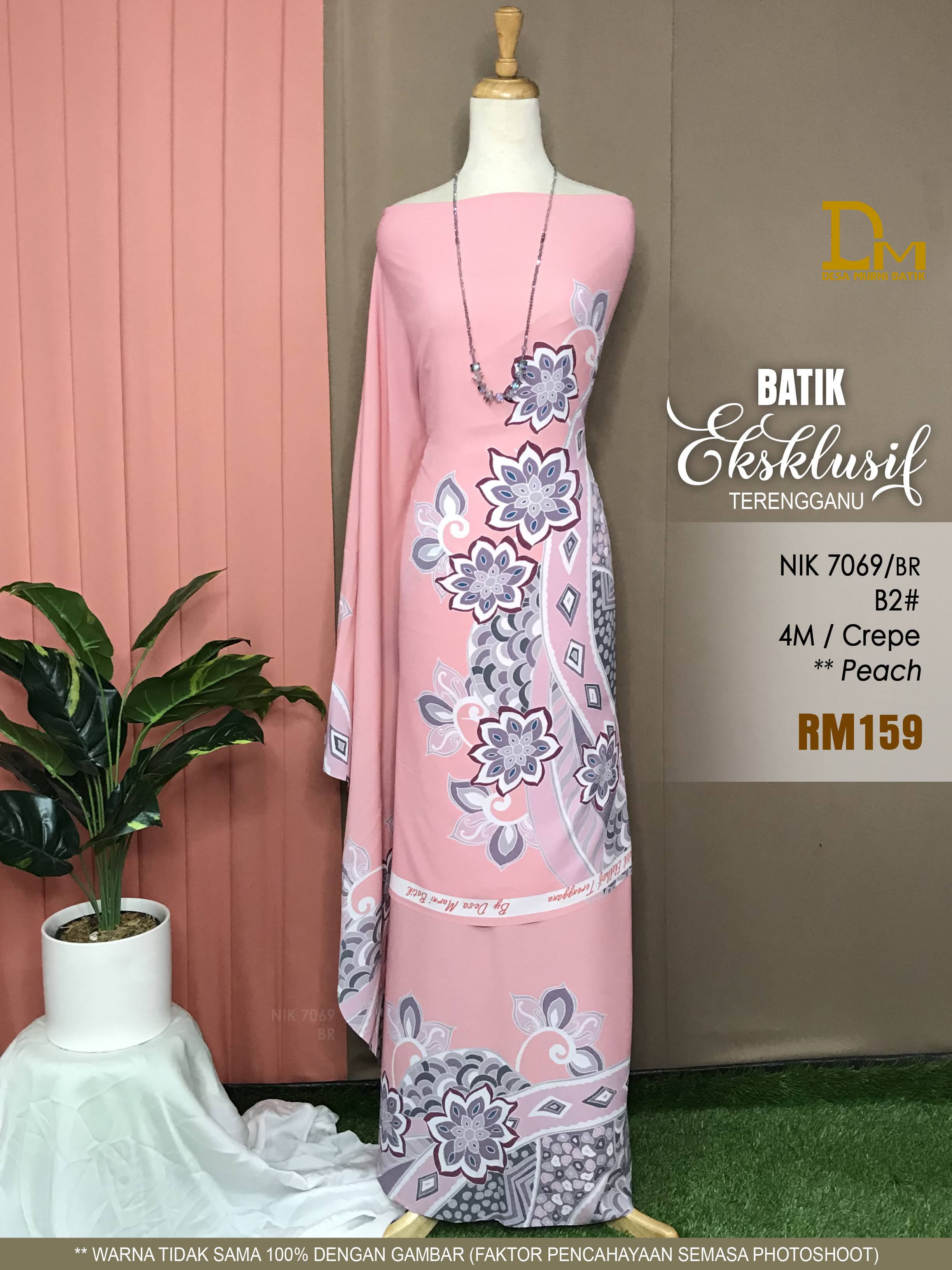 BATIK EKSKLUSIF TERENGGANU CREPE NIK 7069