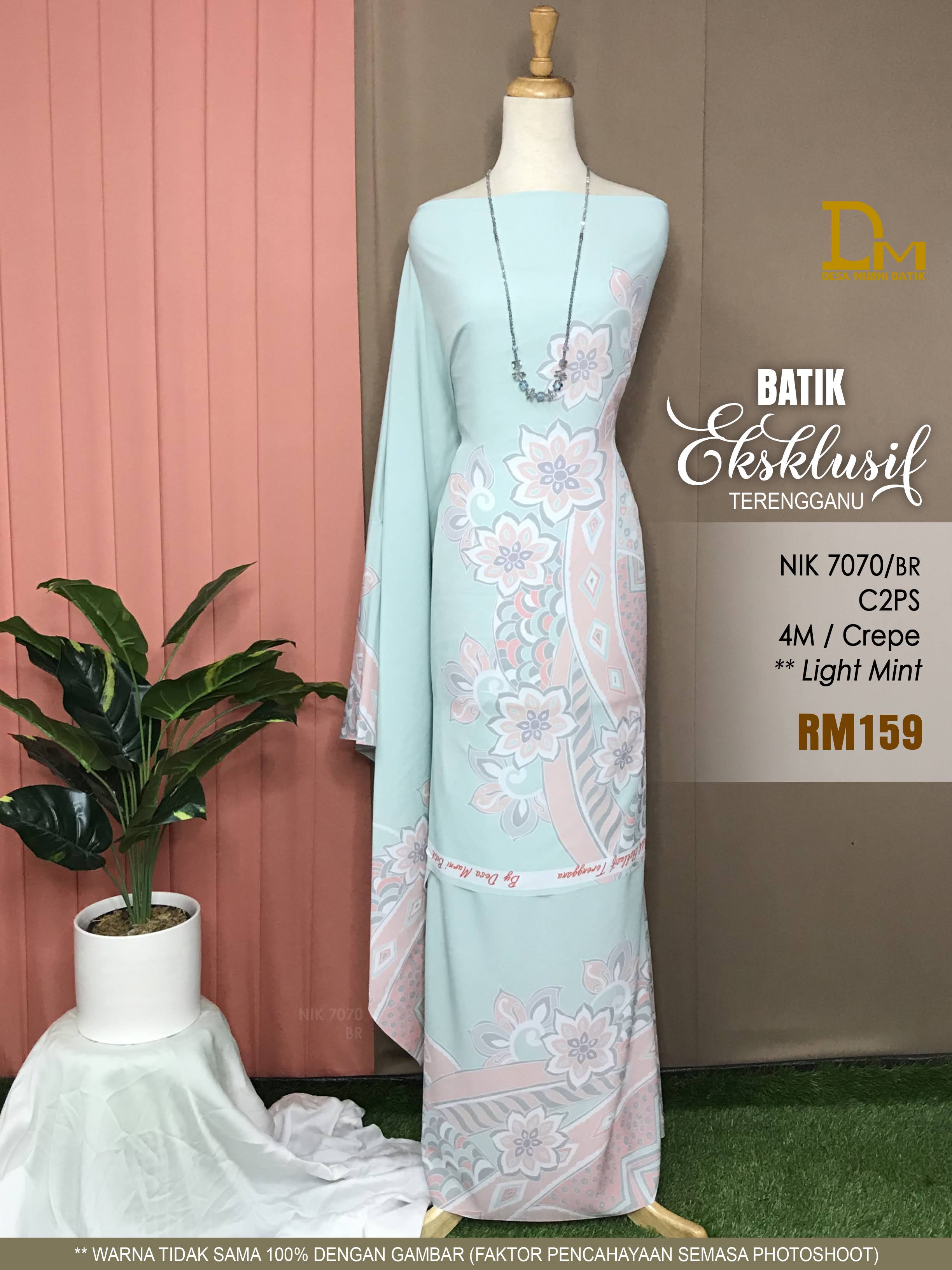 BATIK EKSKLUSIF TERENGGANU CREPE NIK 7070