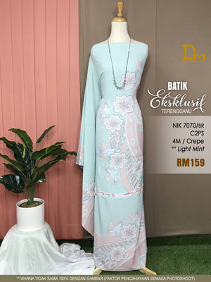 BATIK EKSKLUSIF TERENGGANU CREPE NIK 7070