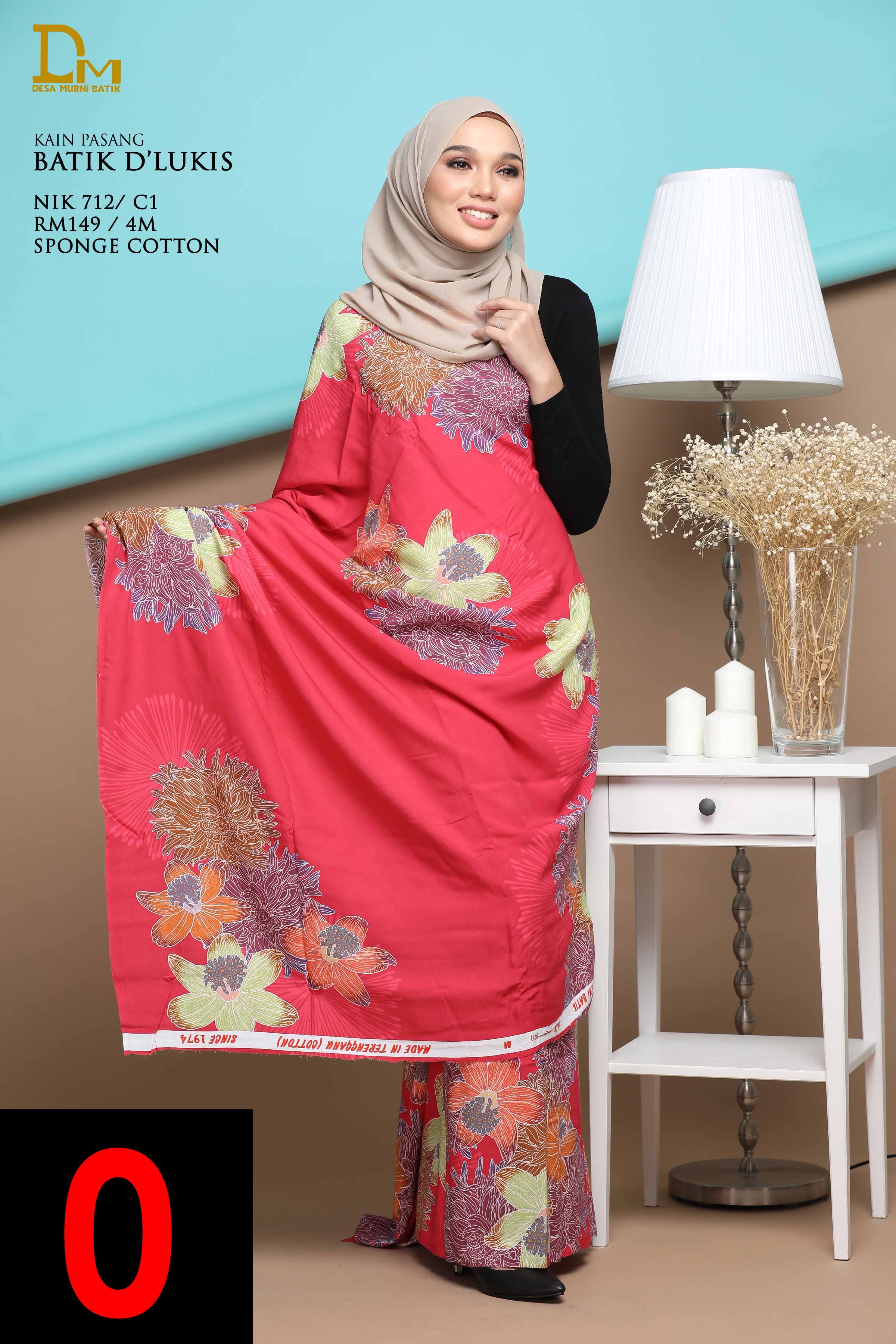 BATIK D' LUKIS NIK 712 SPONGE COTTON