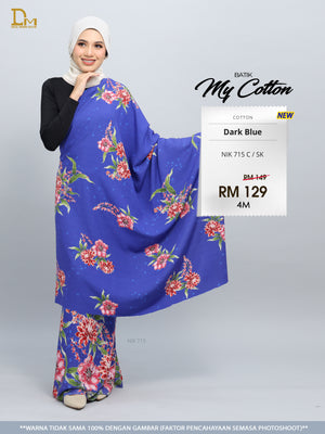 BATIK MY COTTON NIK 715 C / SK DARK BLUE