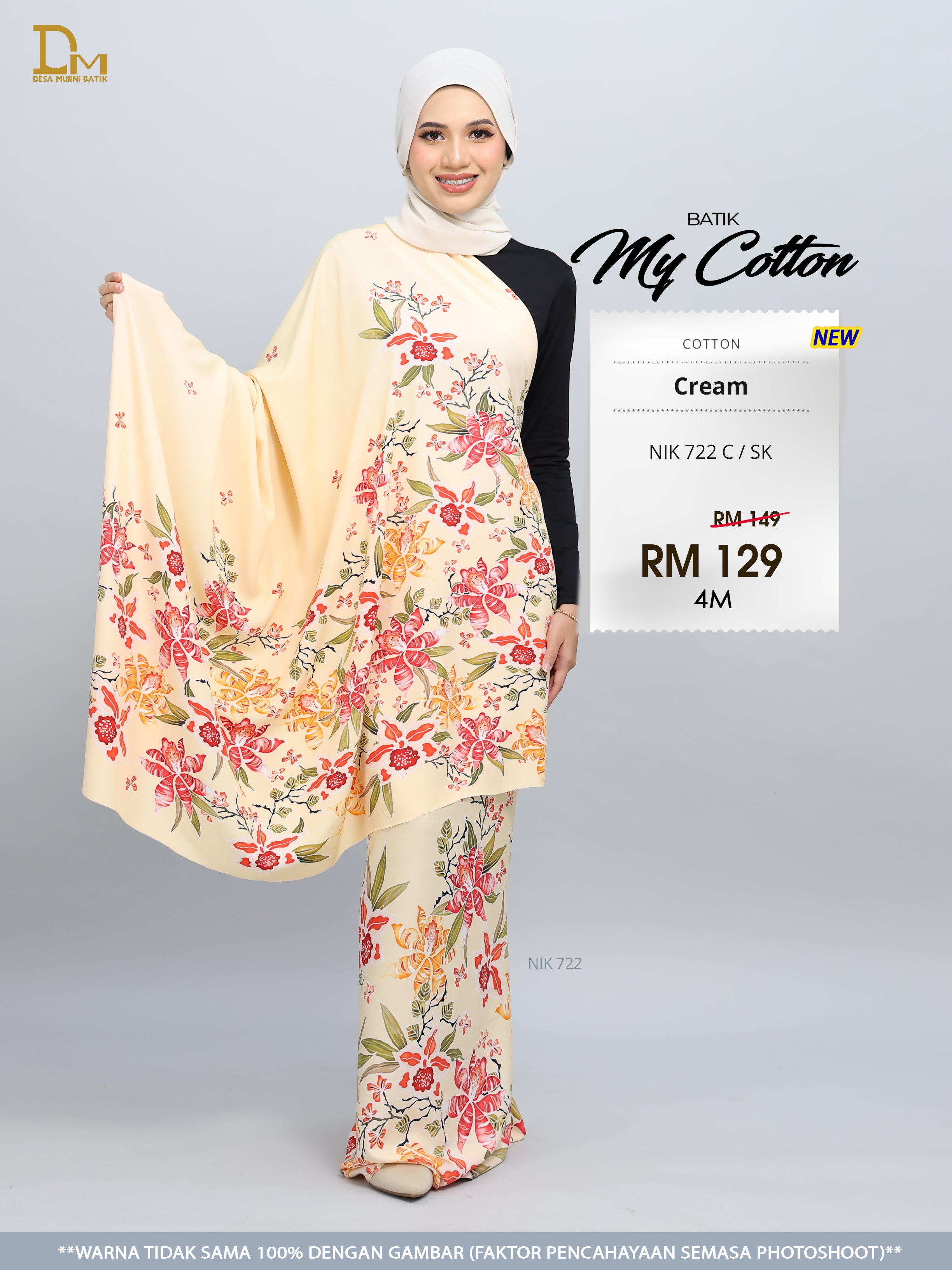 BATIK MY COTTON NIK 722 C / SK CREAM