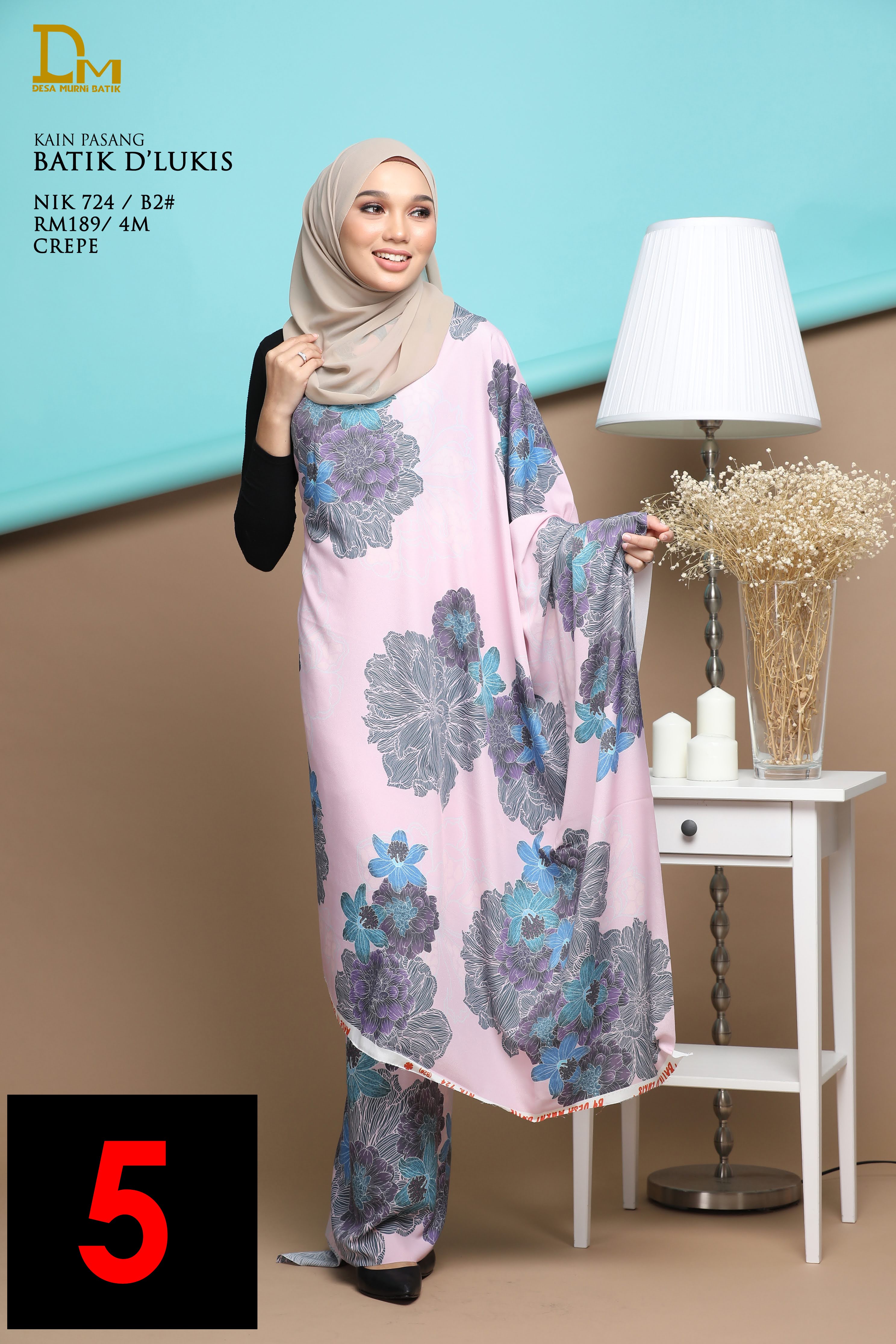 BATIK D' LUKIS NIK 724 CREPE