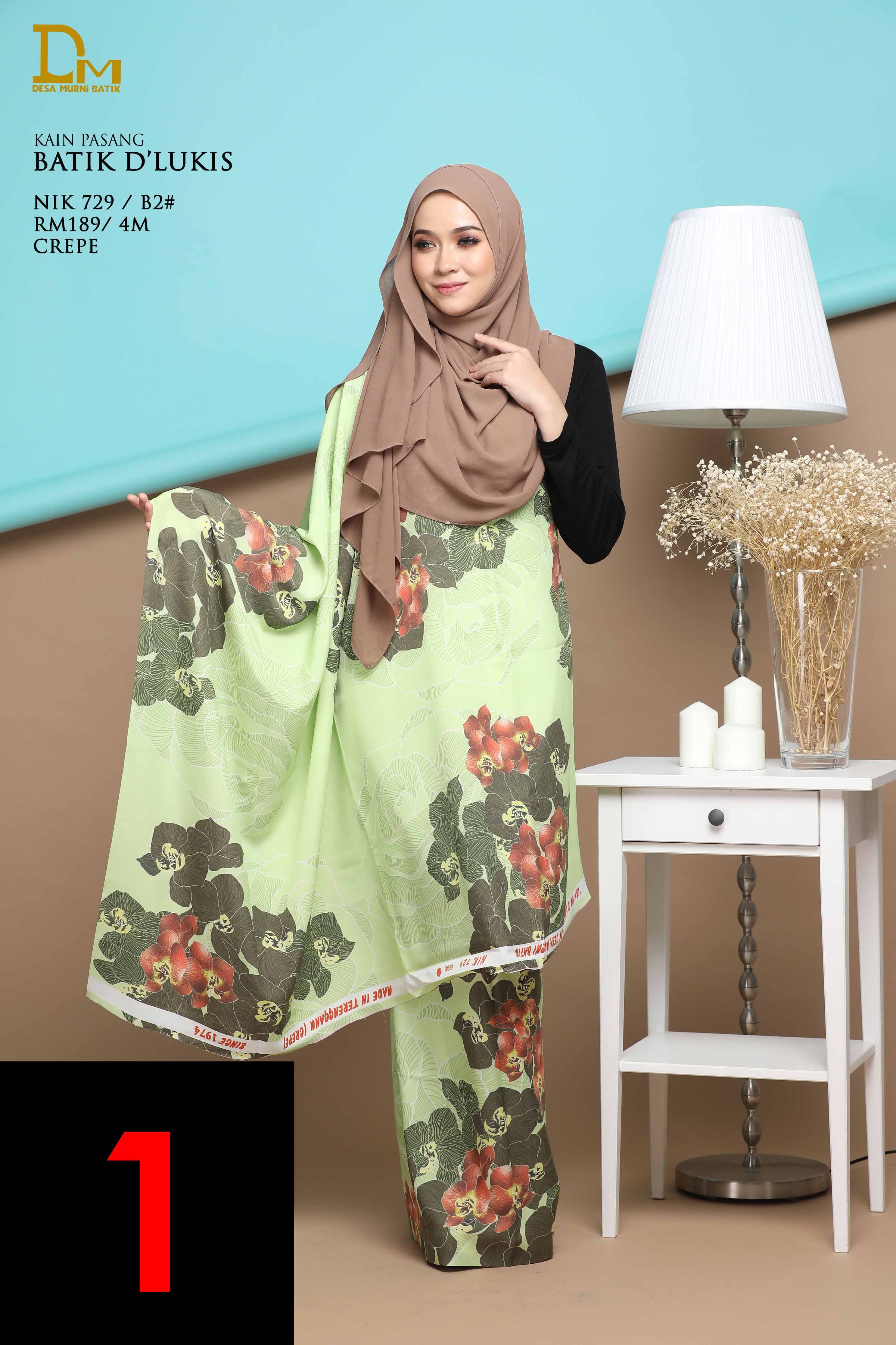 BATIK D' LUKIS NIK 729 CREPE