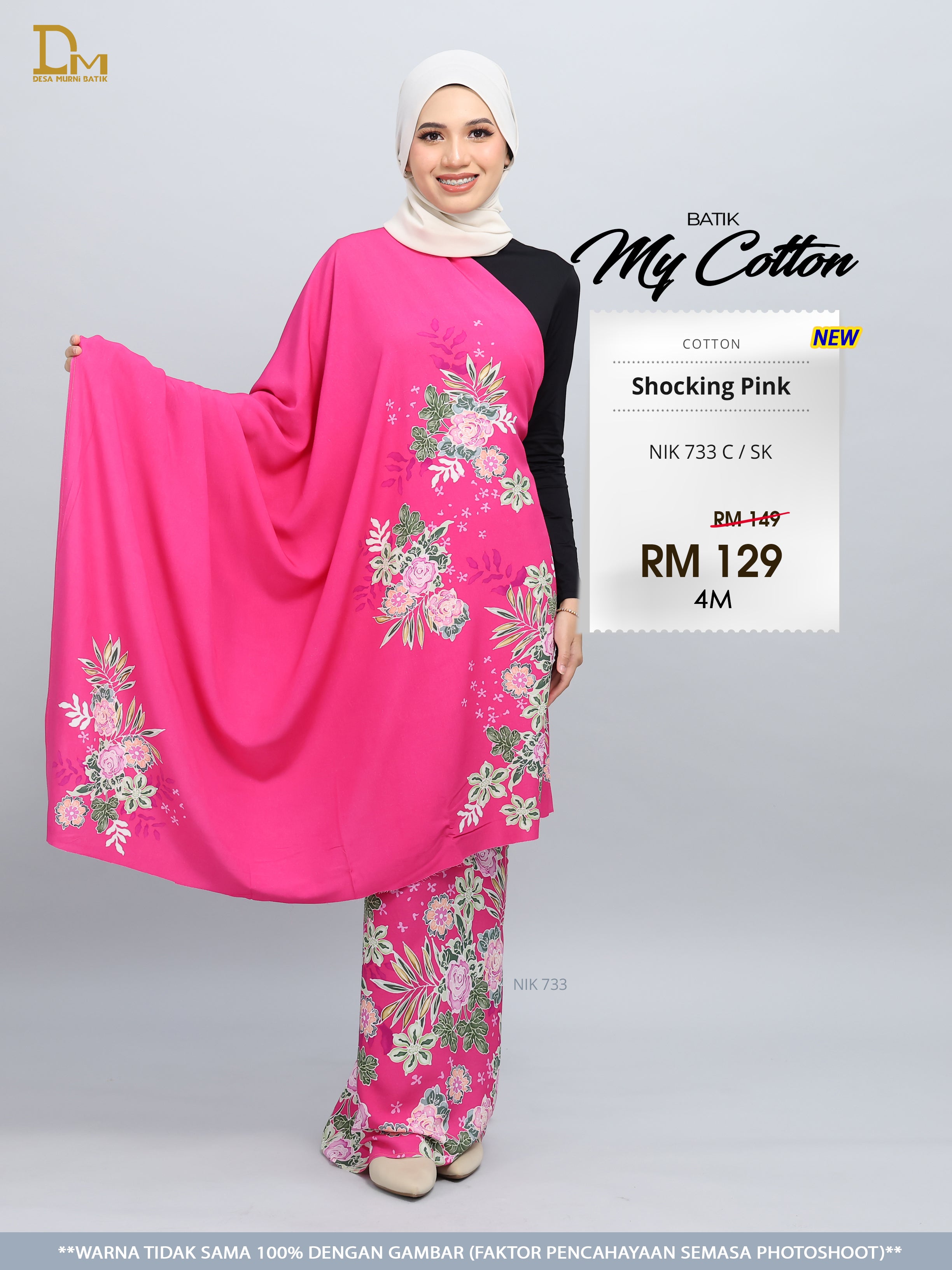 BATIK MY COTTON NIK 733 C / SK SHOCKING PINK