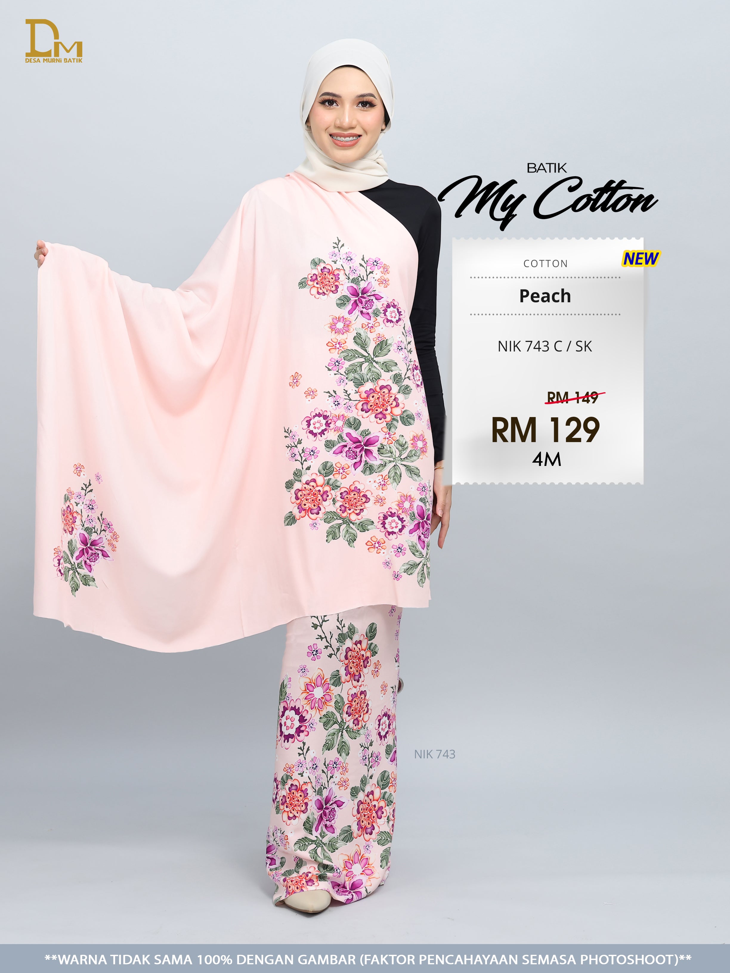 BATIK MY COTTON NIK 743 C / SK PEACH