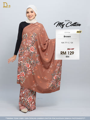BATIK MY COTTON NIK 771 C / SK BROWN
