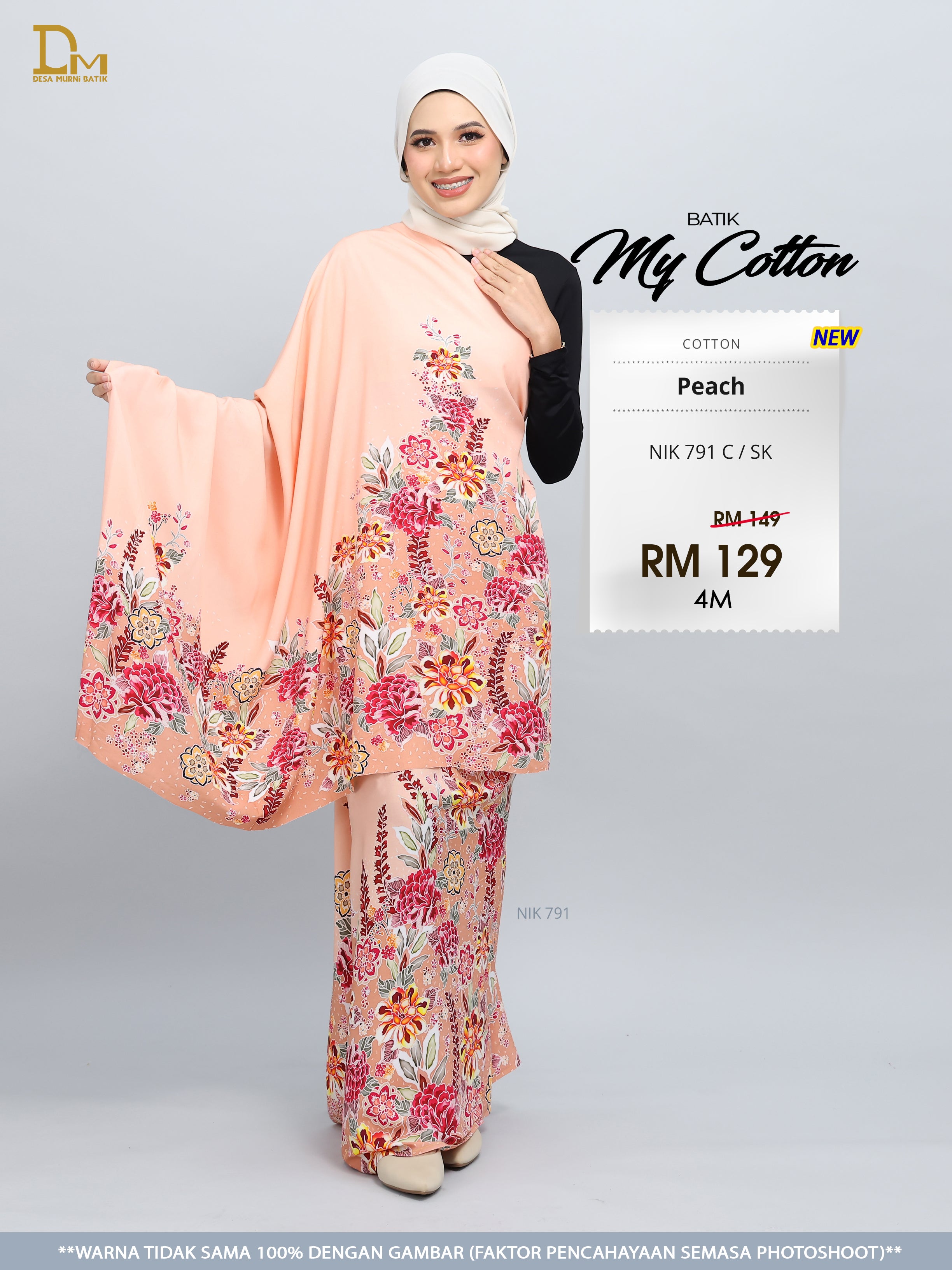 BATIK MY COTTON NIK 791 C / SK PEACH