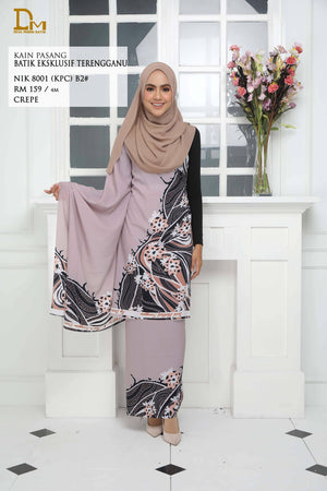 BATIK EKSKLUSIF TERENGGANU CREPE NIK 8001