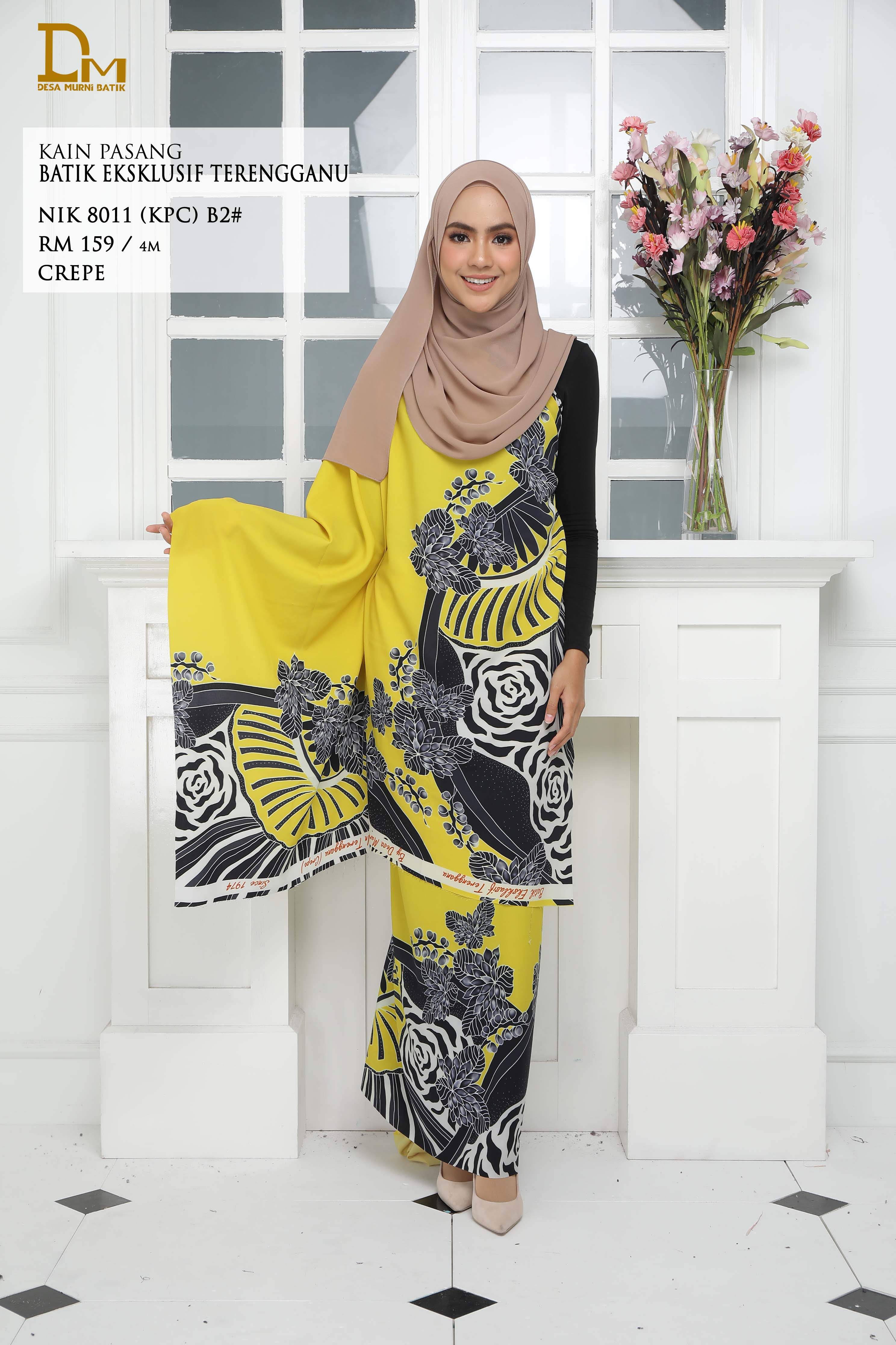 BATIK EKSKLUSIF TERENGGANU CREPE NIK 8011