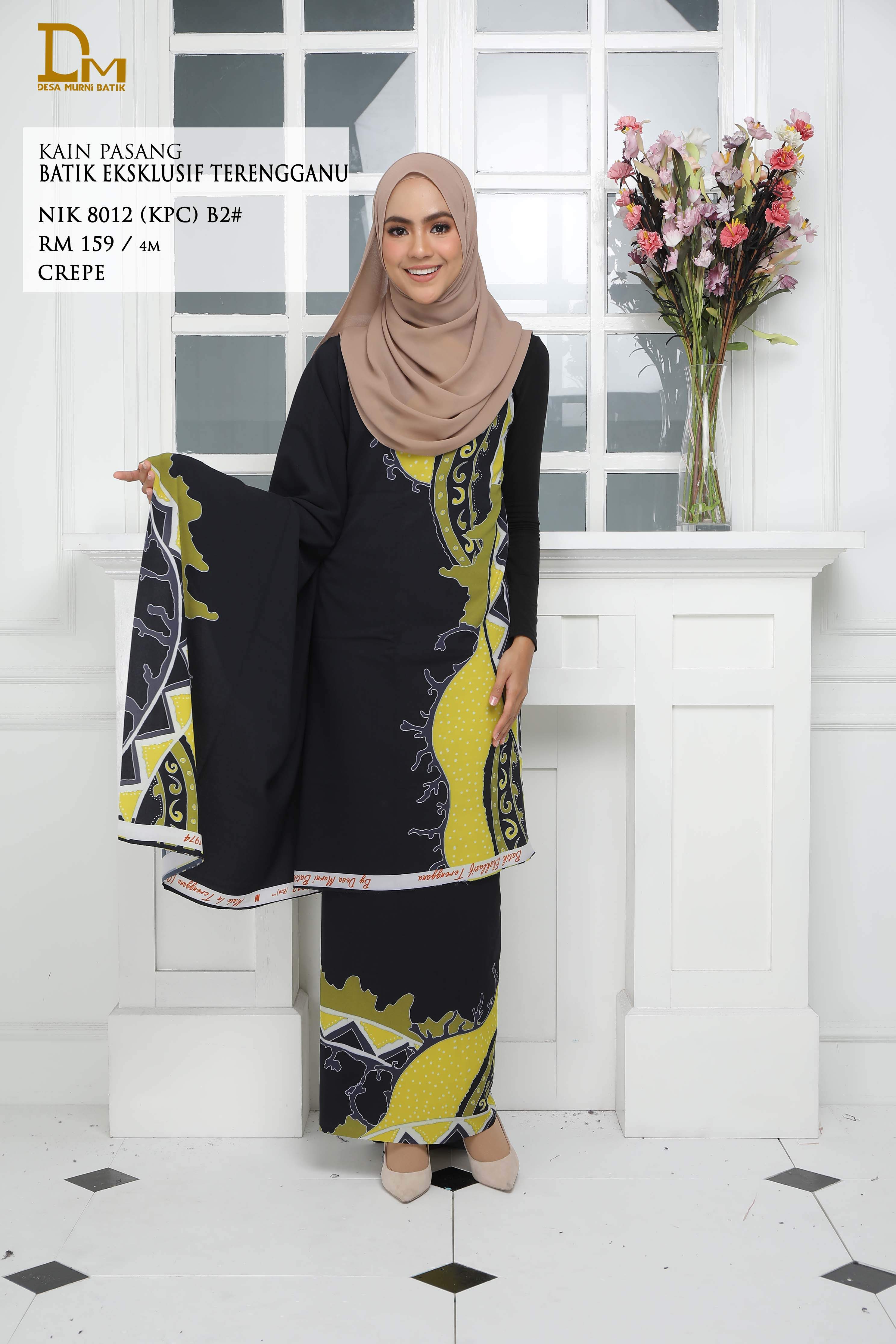BATIK EKSKLUSIF TERENGGANU CREPE NIK 8012