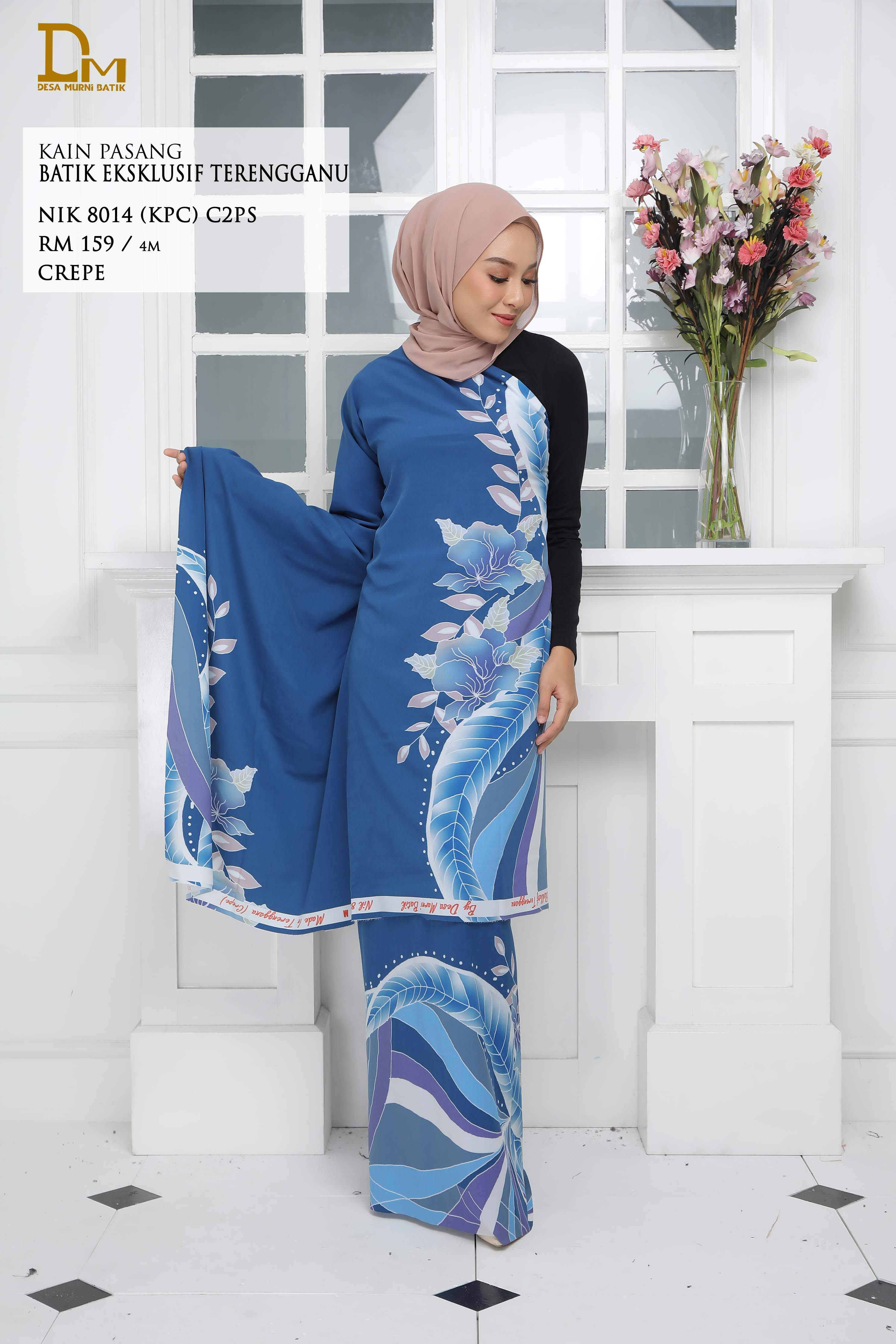 BATIK EKSKLUSIF TERENGGANU CREPE NIK 8014
