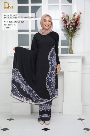 BATIK EKSKLUSIF TERENGGANU CREPE NIK 8017