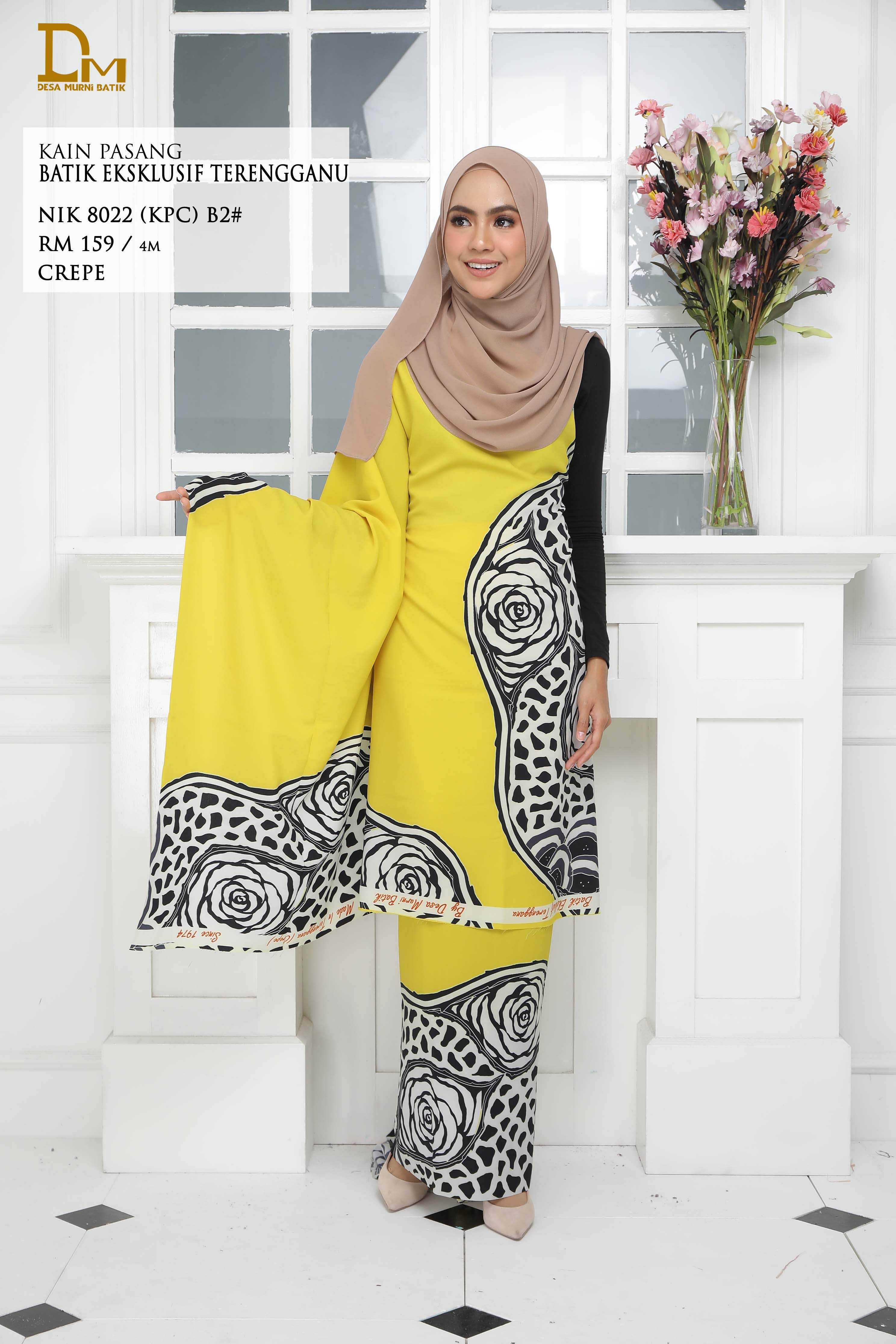 BATIK EKSKLUSIF TERENGGANU CREPE NIK 8022