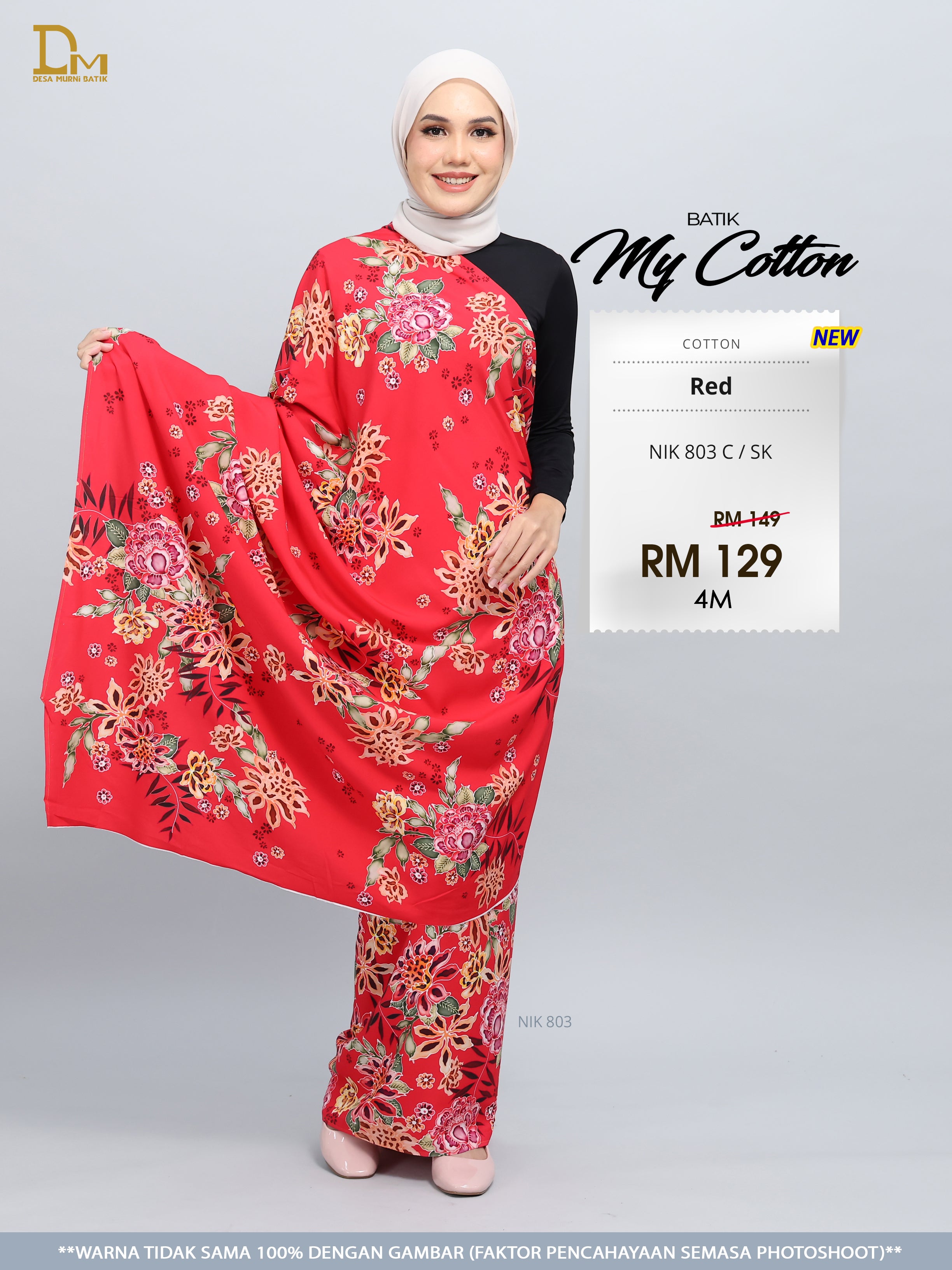 BATIK MY COTTON NIK 803 C / SK RED
