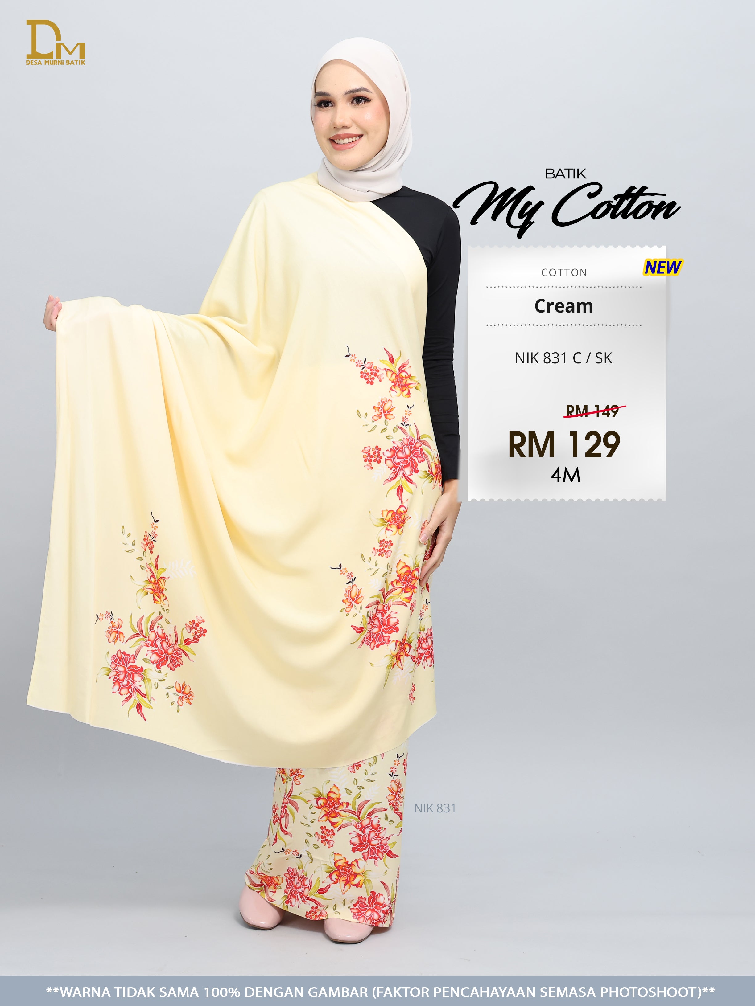 BATIK MY COTTON NIK 831 C / SK CREAM