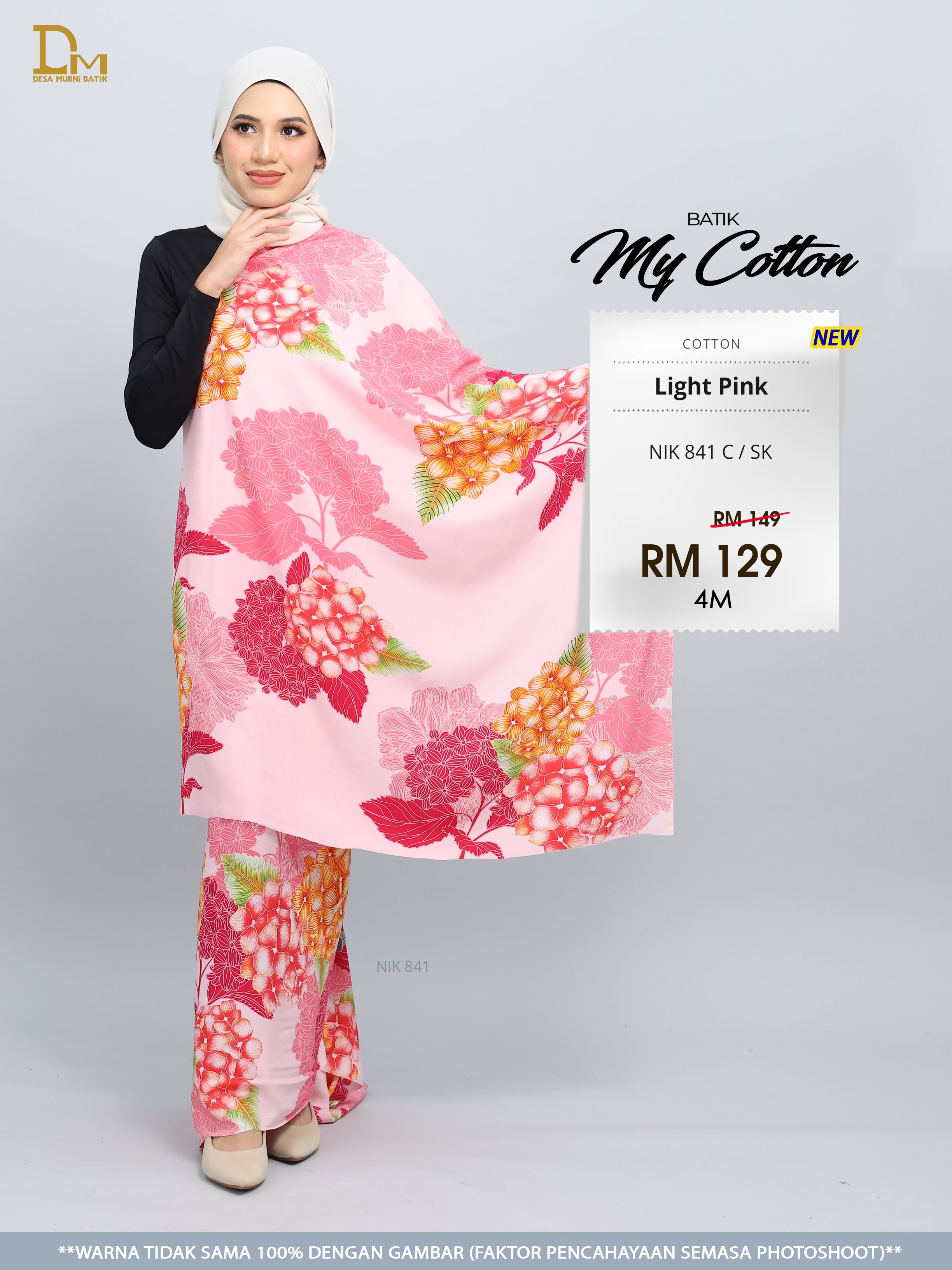 BATIK MY COTTON NIK 841 C / SK LIGHT PINK