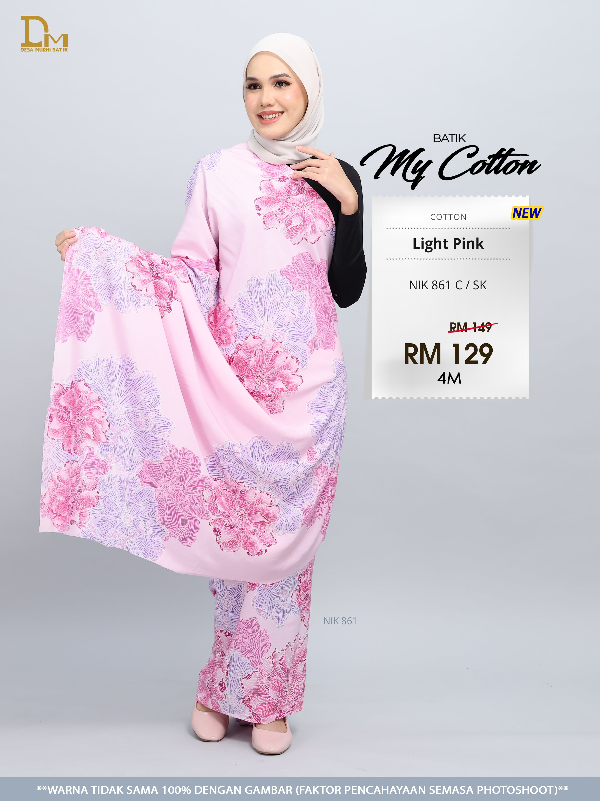 BATIK MY COTTON NIK 861 C / SK LIGHT PINK