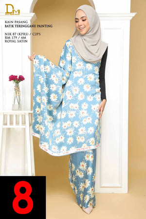 BATIK TERENGGANU PAINTING NIK 87 CREPE