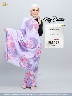 BATIK MY COTTON NIK 892 C / SK LIGHT PURPLE