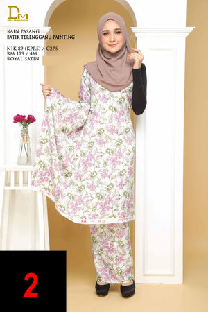 BATIK TERENGGANU PAINTING NIK 89 CREPE