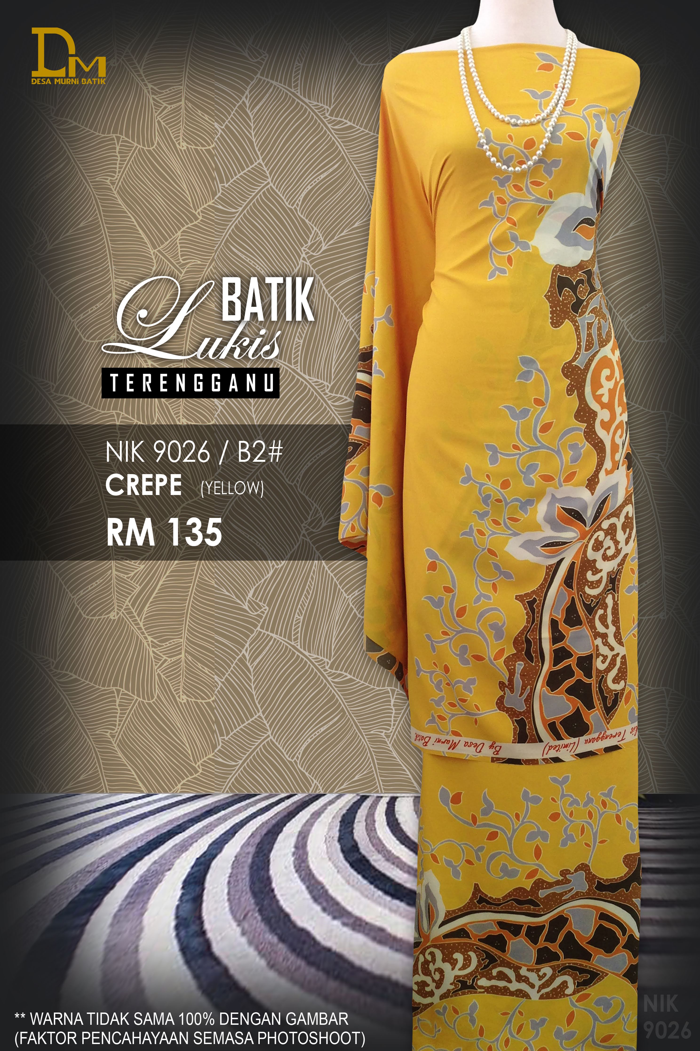 BATIK LUKIS TERENGGANU CREPE NIK 9026
