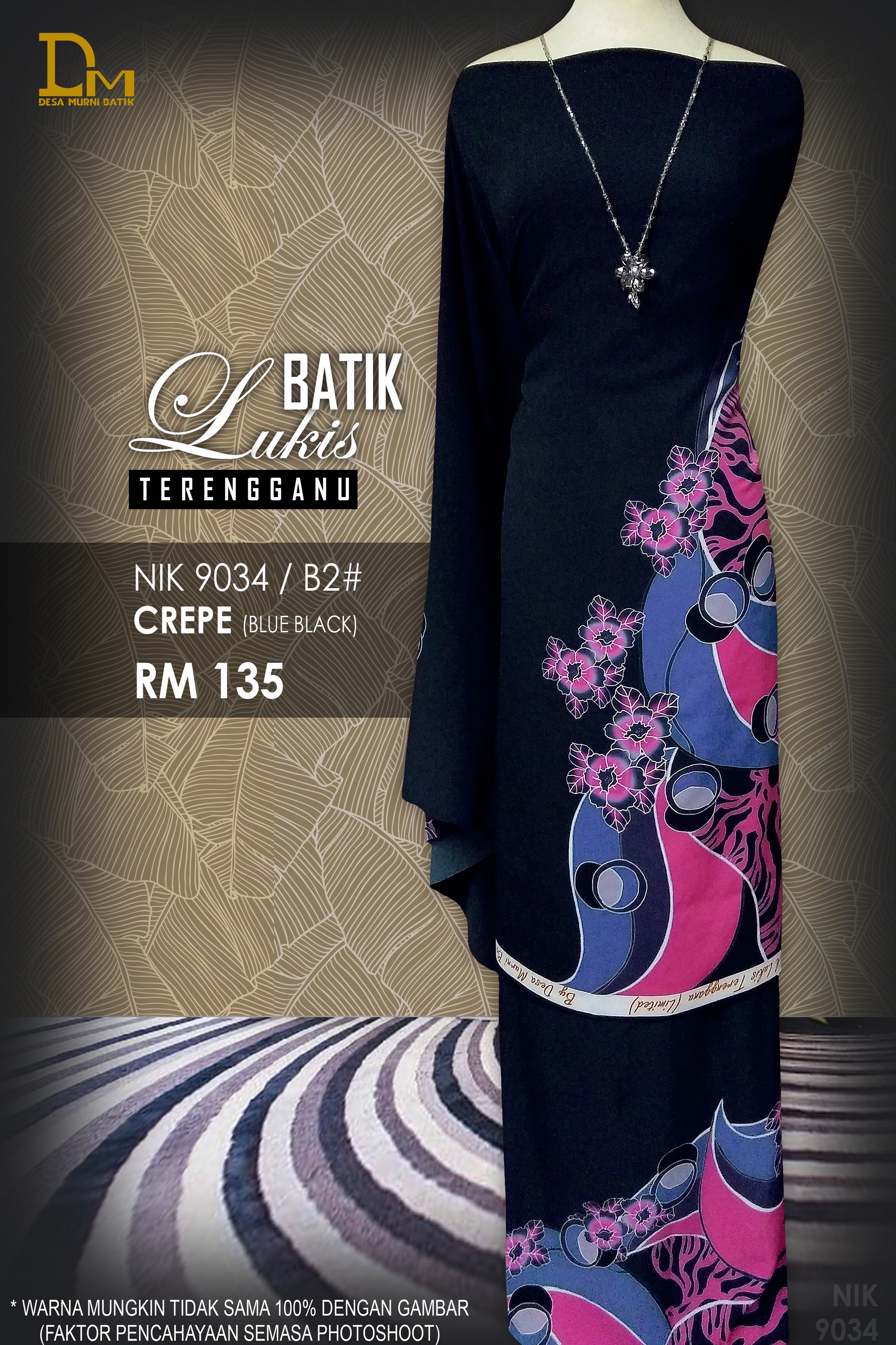 BATIK LUKIS TERENGGANU CREPE NIK 9034
