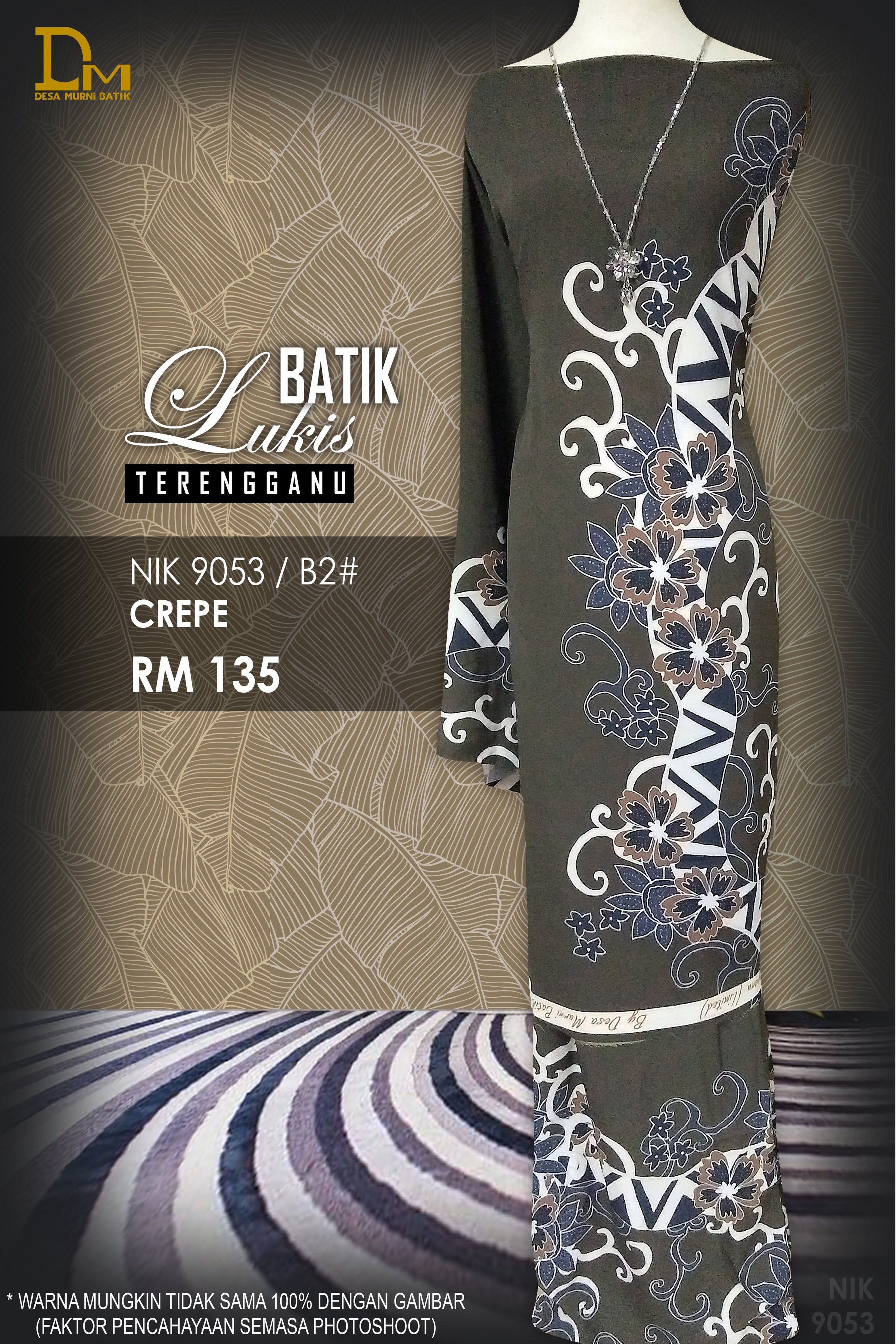 BATIK LUKIS TERENGGANU CREPE NIK 9053