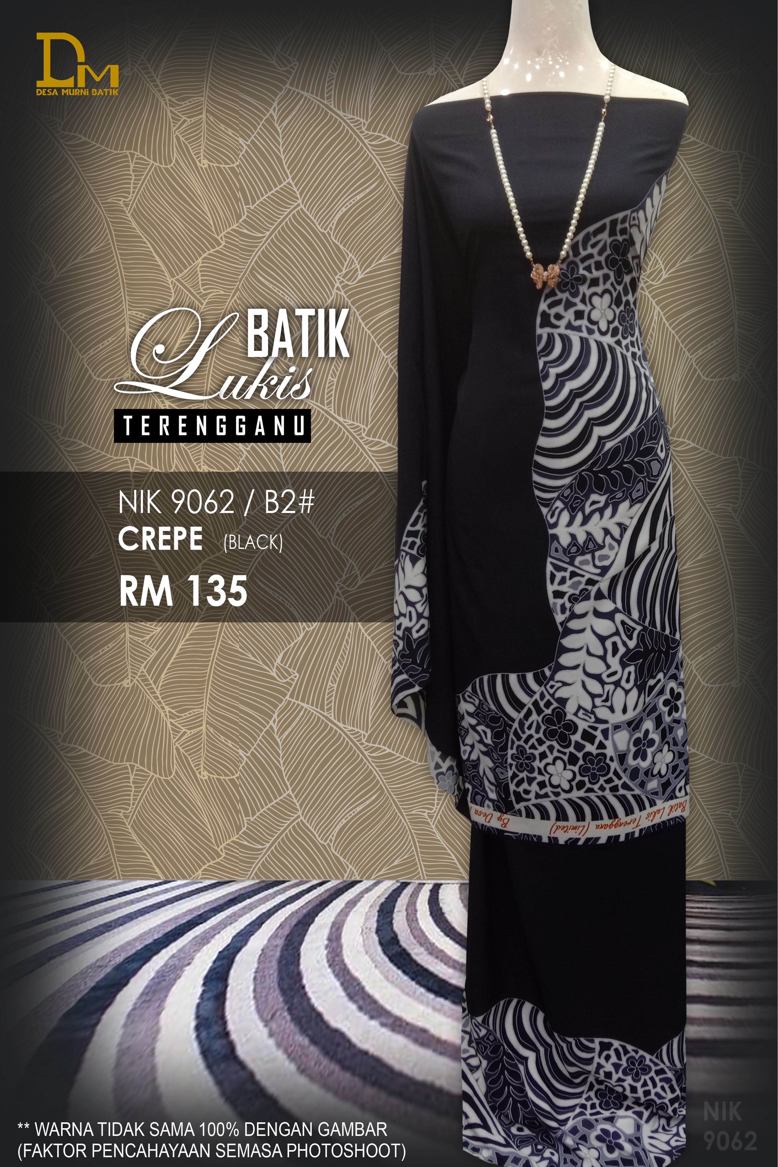 BATIK LUKIS TERENGGANU CREPE NIK 9062