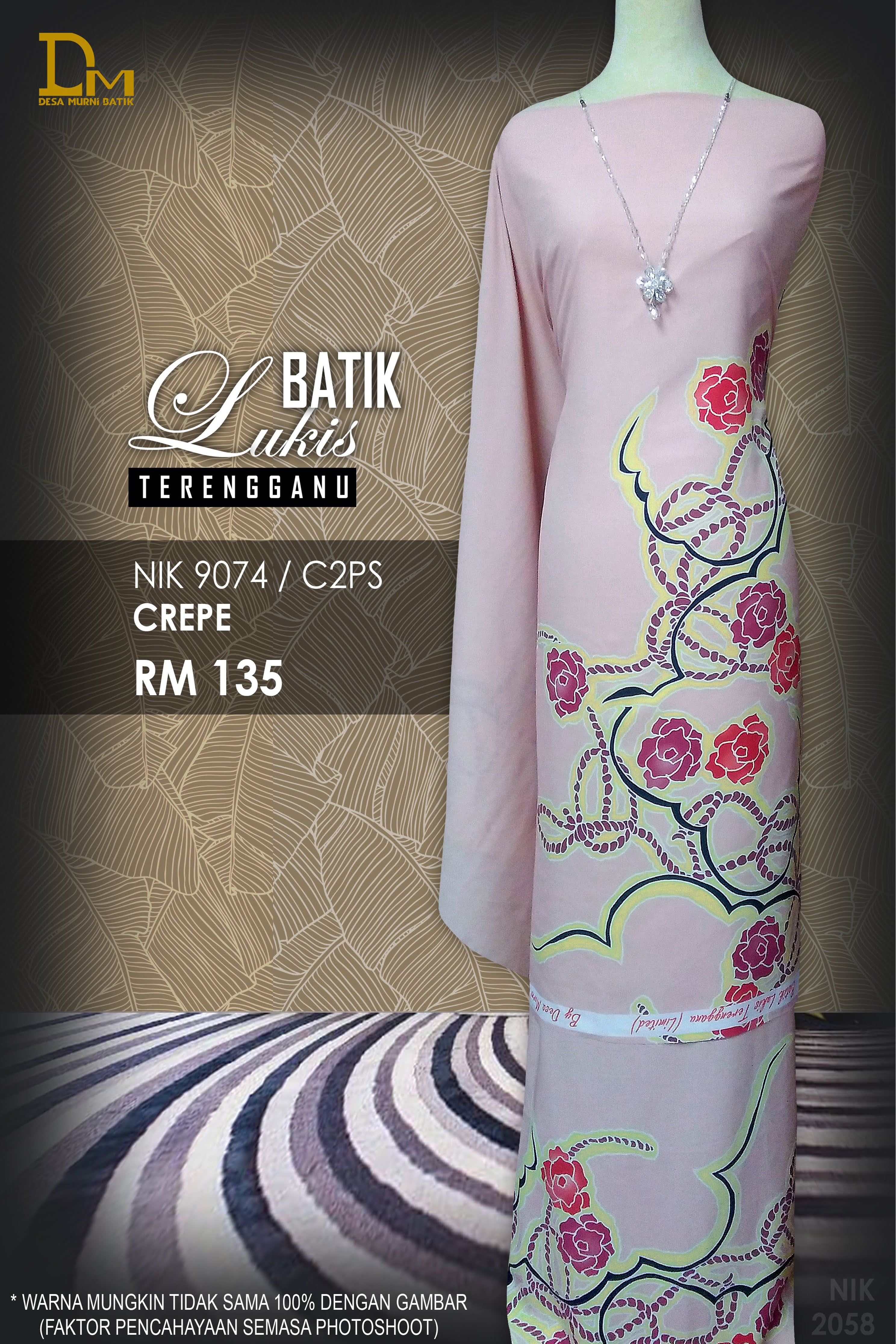 BATIK LUKIS TERENGGANU CREPE NIK 9074