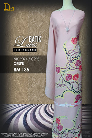 BATIK LUKIS TERENGGANU CREPE NIK 9074