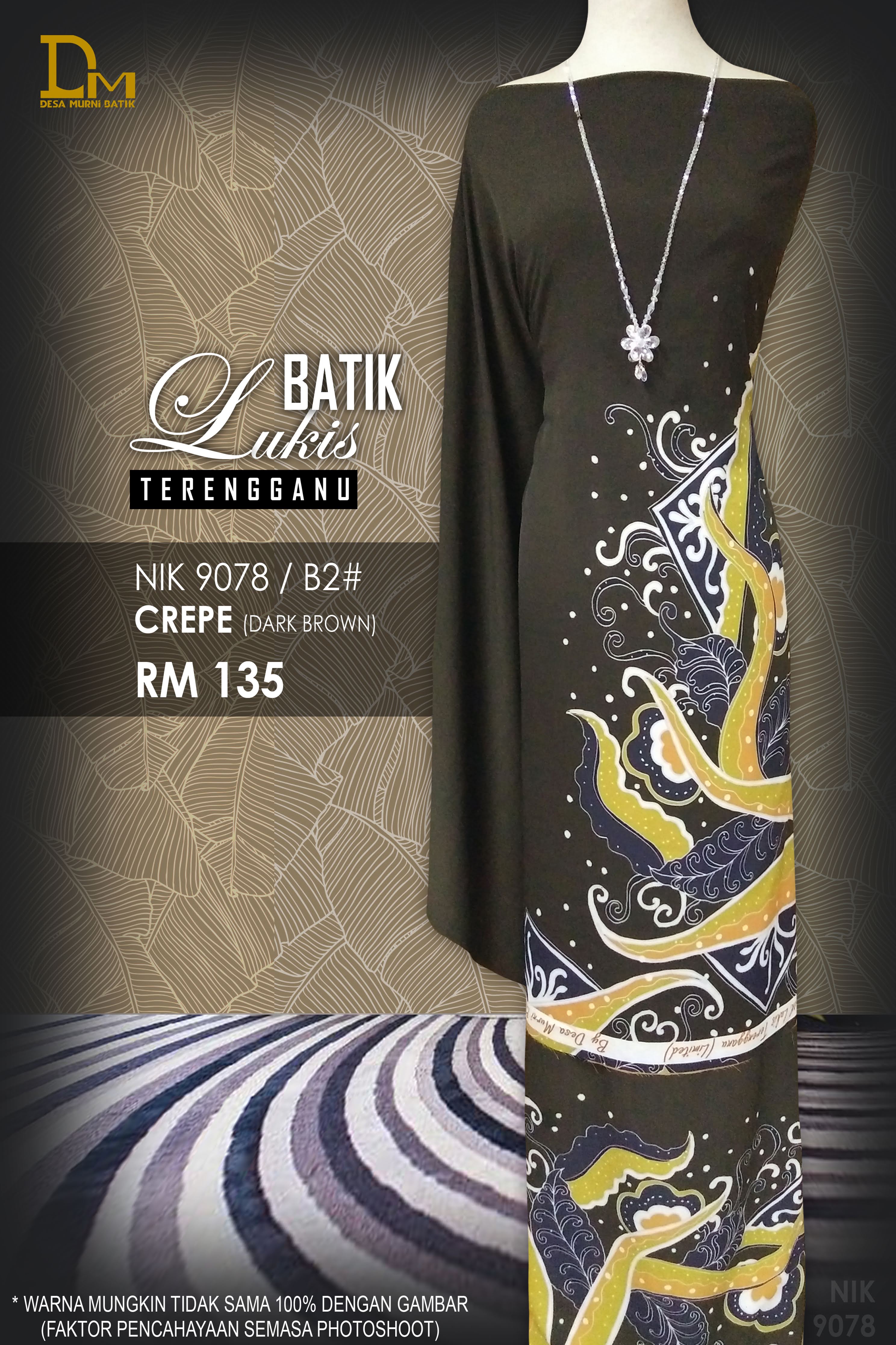 BATIK LUKIS TERENGGANU CREPE NIK 9076