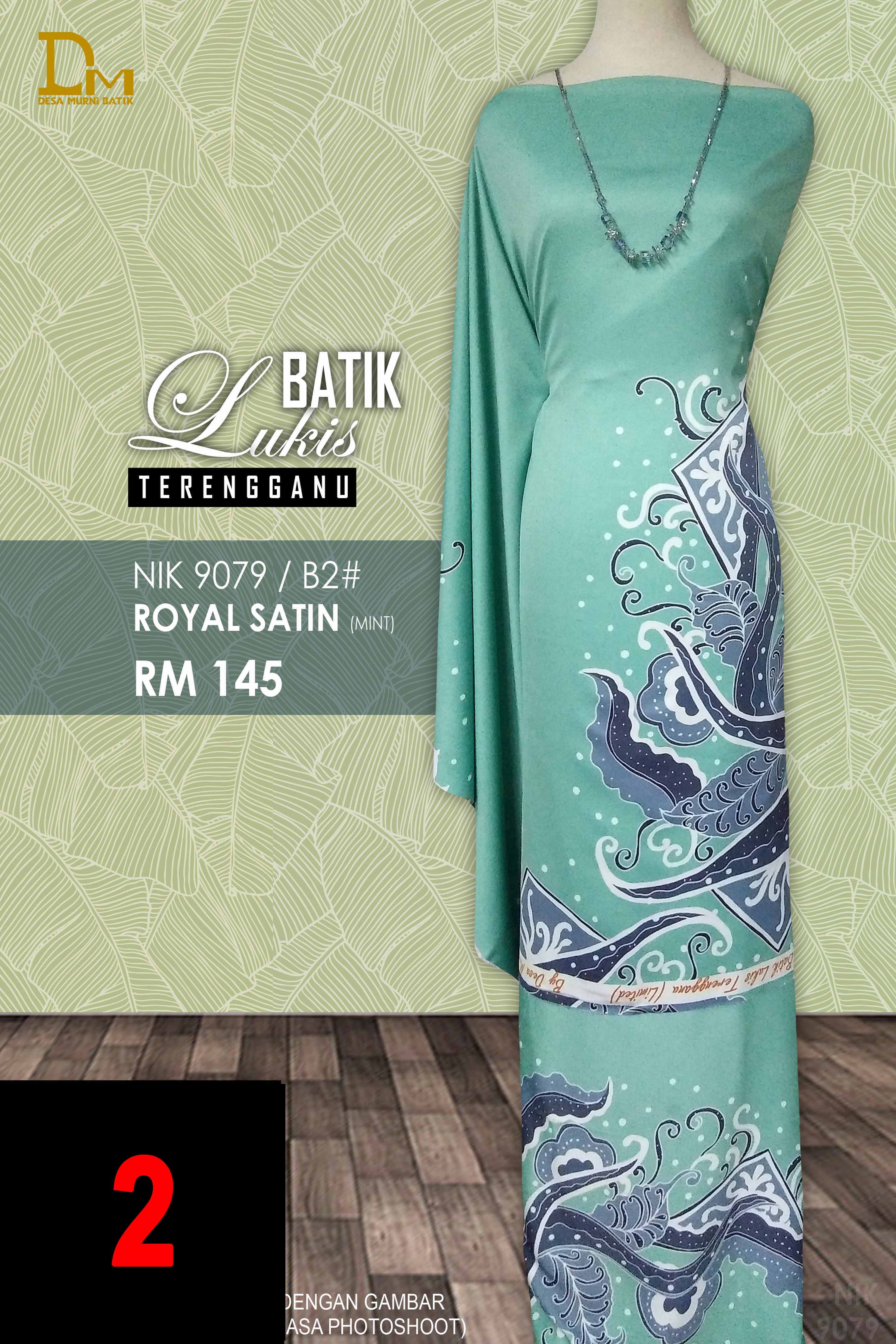 BATIK LUKIS TERENGGANU ROYAL SATIN NIK 9079