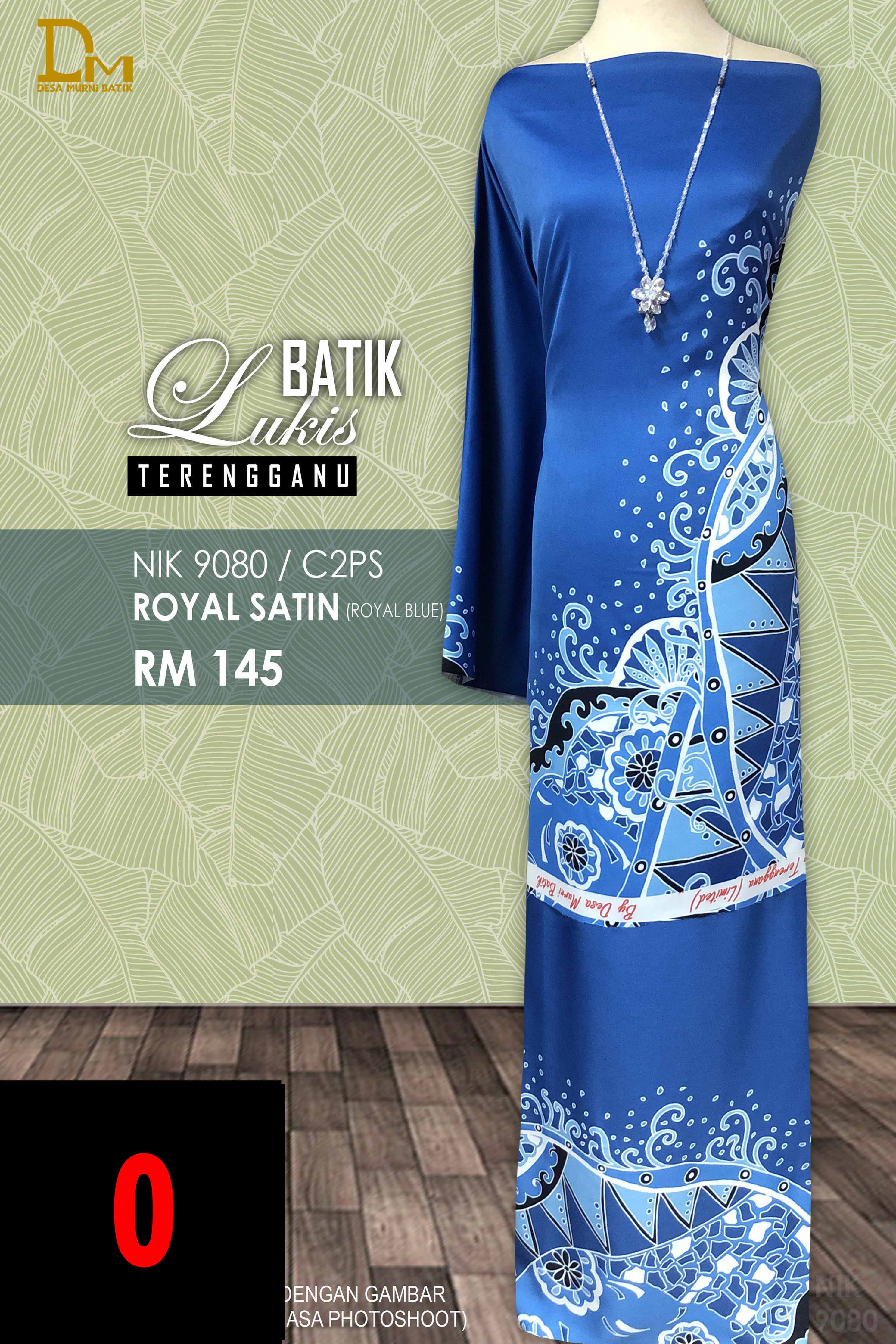 BATIK LUKIS TERENGGANU ROYAL SATIN NIK 9080