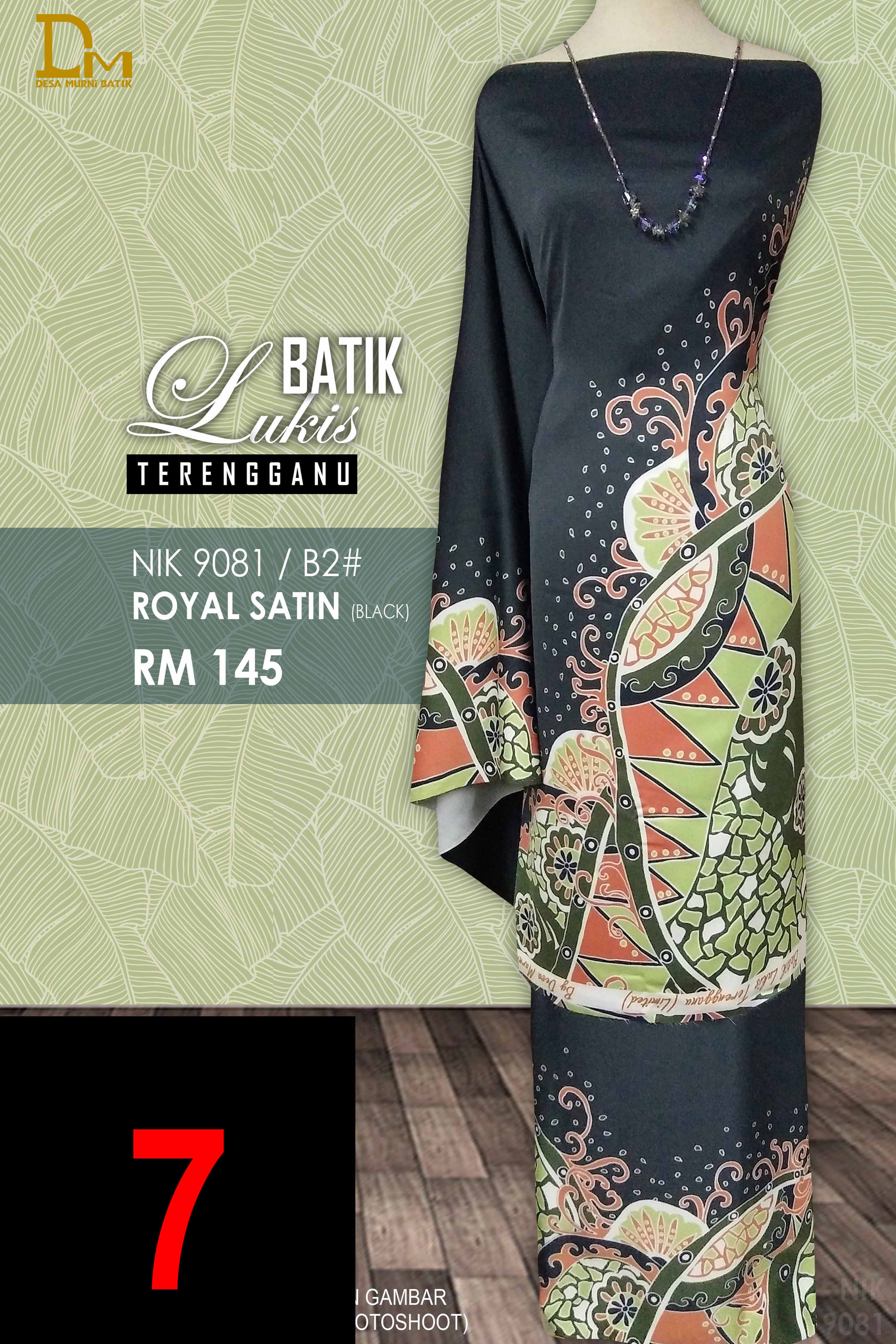 BATIK LUKIS TERENGGANU ROYAL SATIN NIK 9081