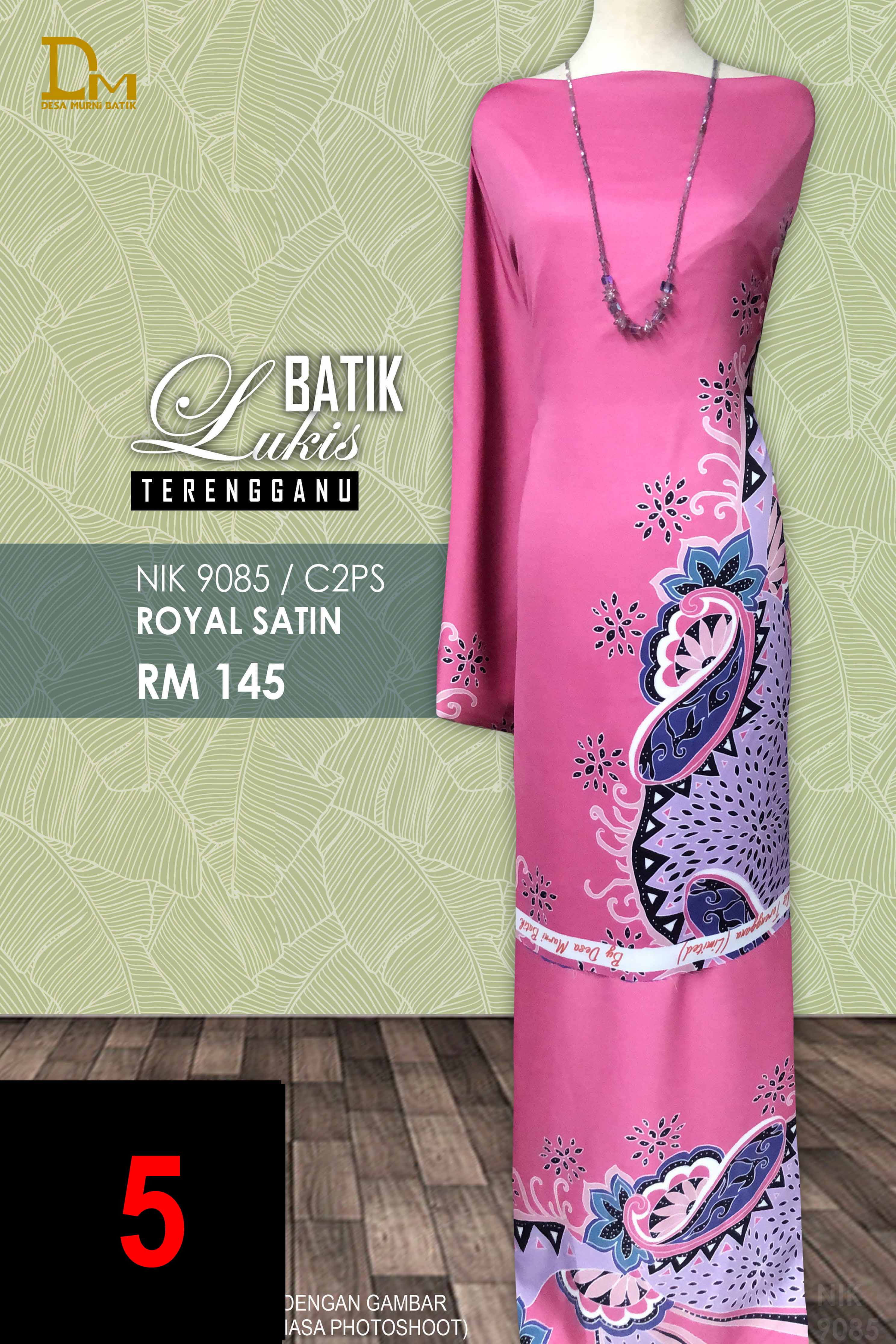 BATIK LUKIS TERENGGANU ROYAL SATIN NIK 9085