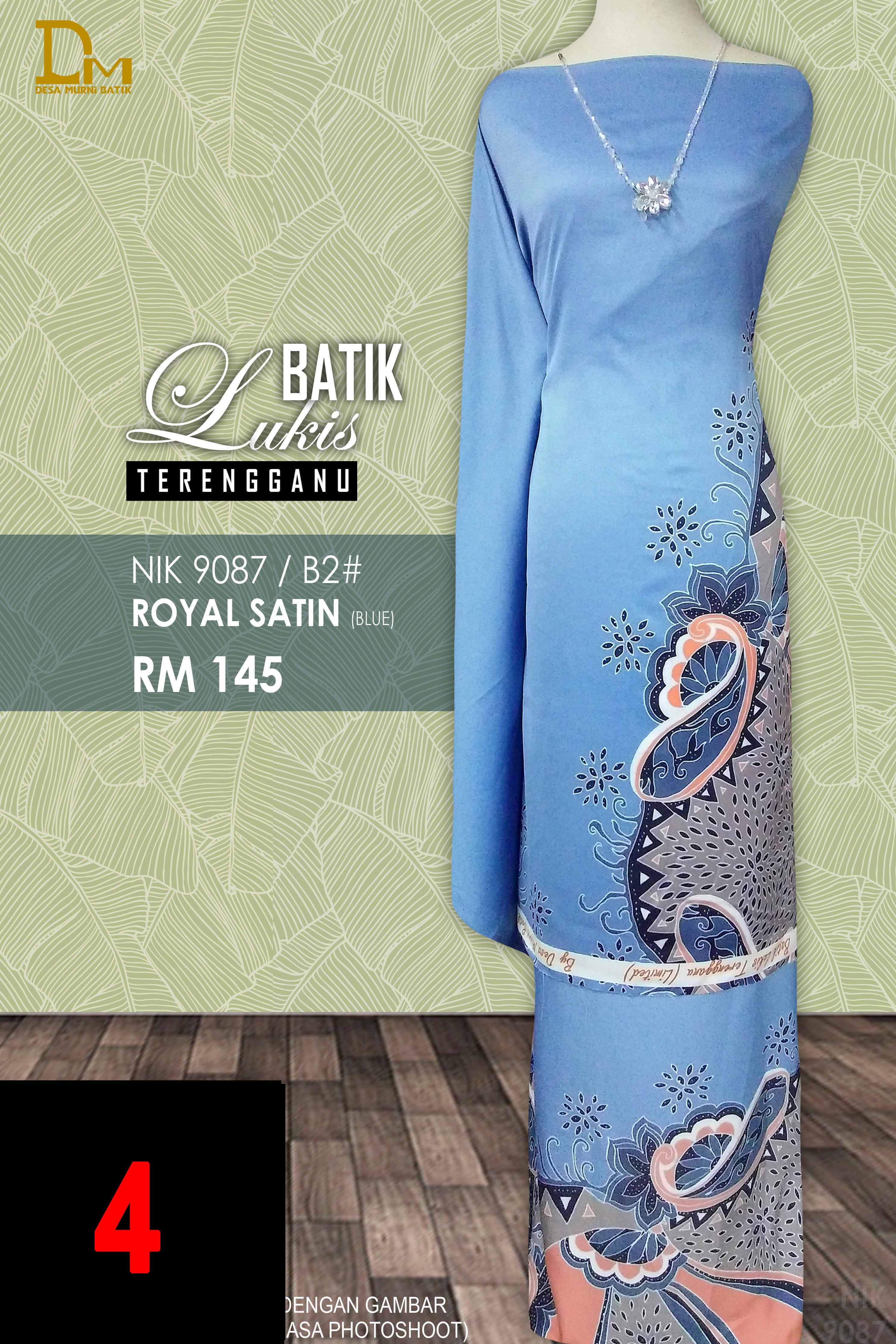 BATIK LUKIS TERENGGANU ROYAL SATIN NIK 9087