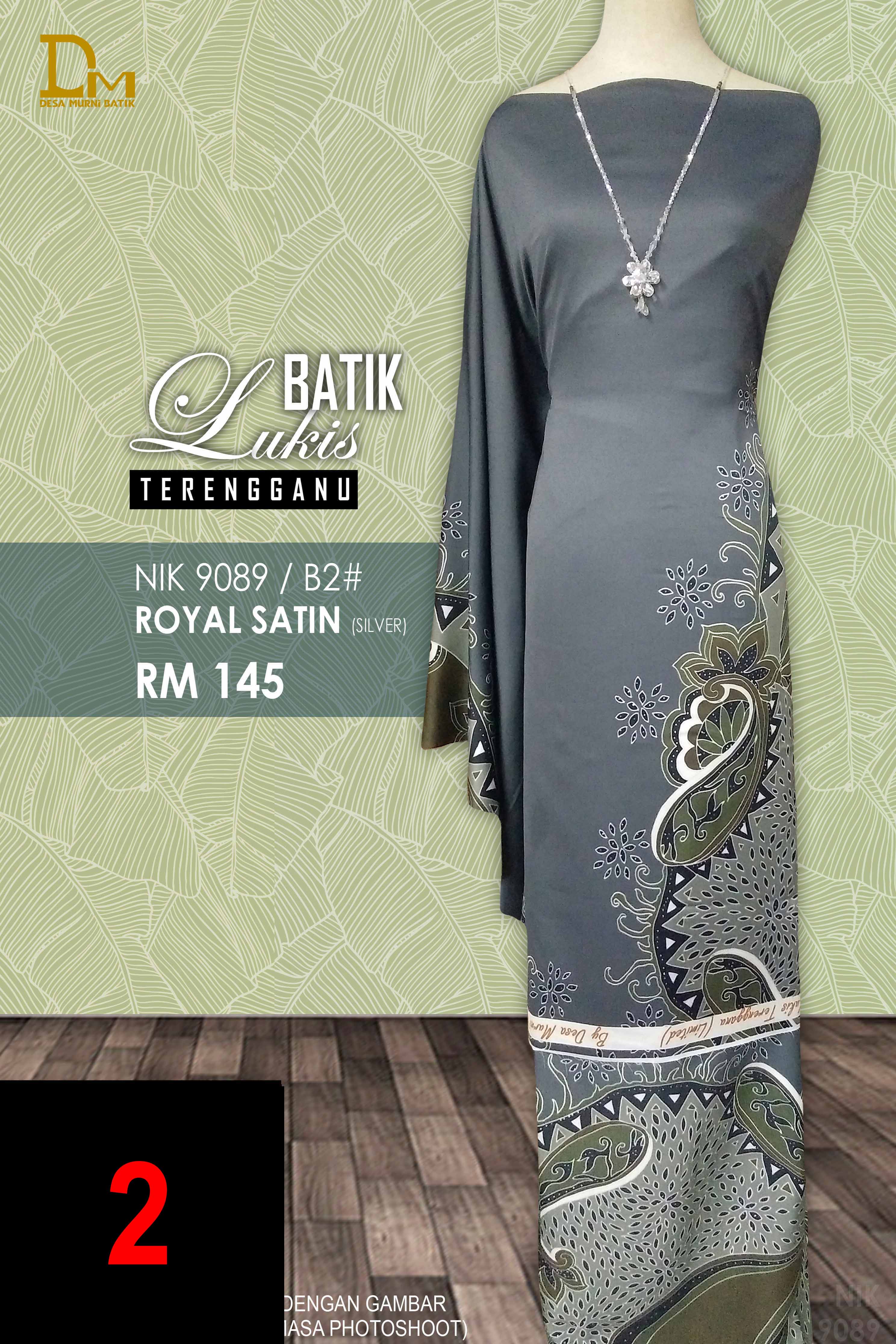 BATIK LUKIS TERENGGANU ROYAL SATIN NIK 9089