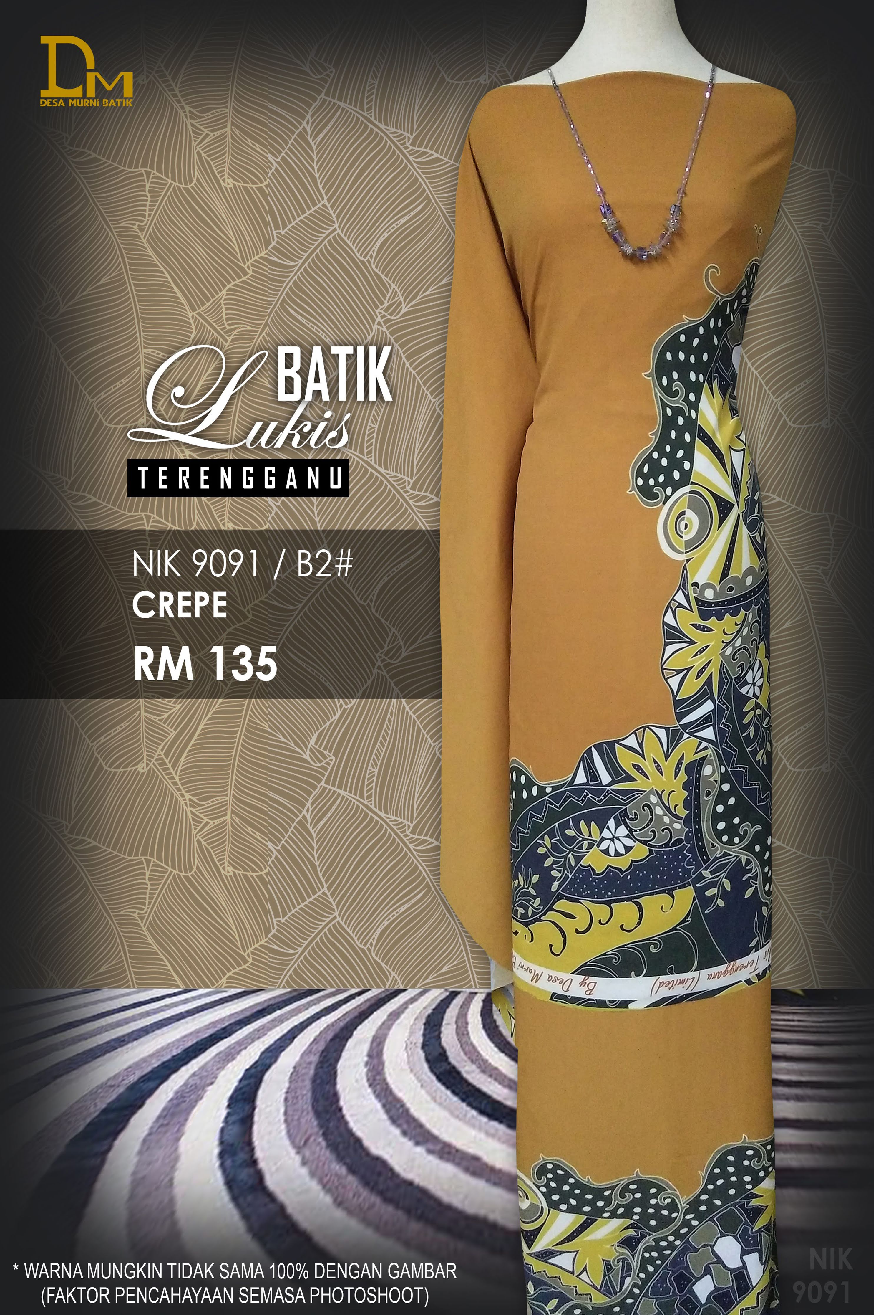 BATIK LUKIS TERENGGANU CREPE NIK 9091
