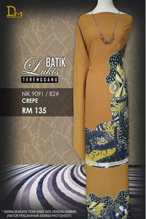 BATIK LUKIS TERENGGANU CREPE NIK 9091
