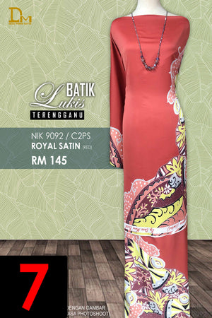 BATIK LUKIS TERENGGANU ROYAL SATIN NIK 9092