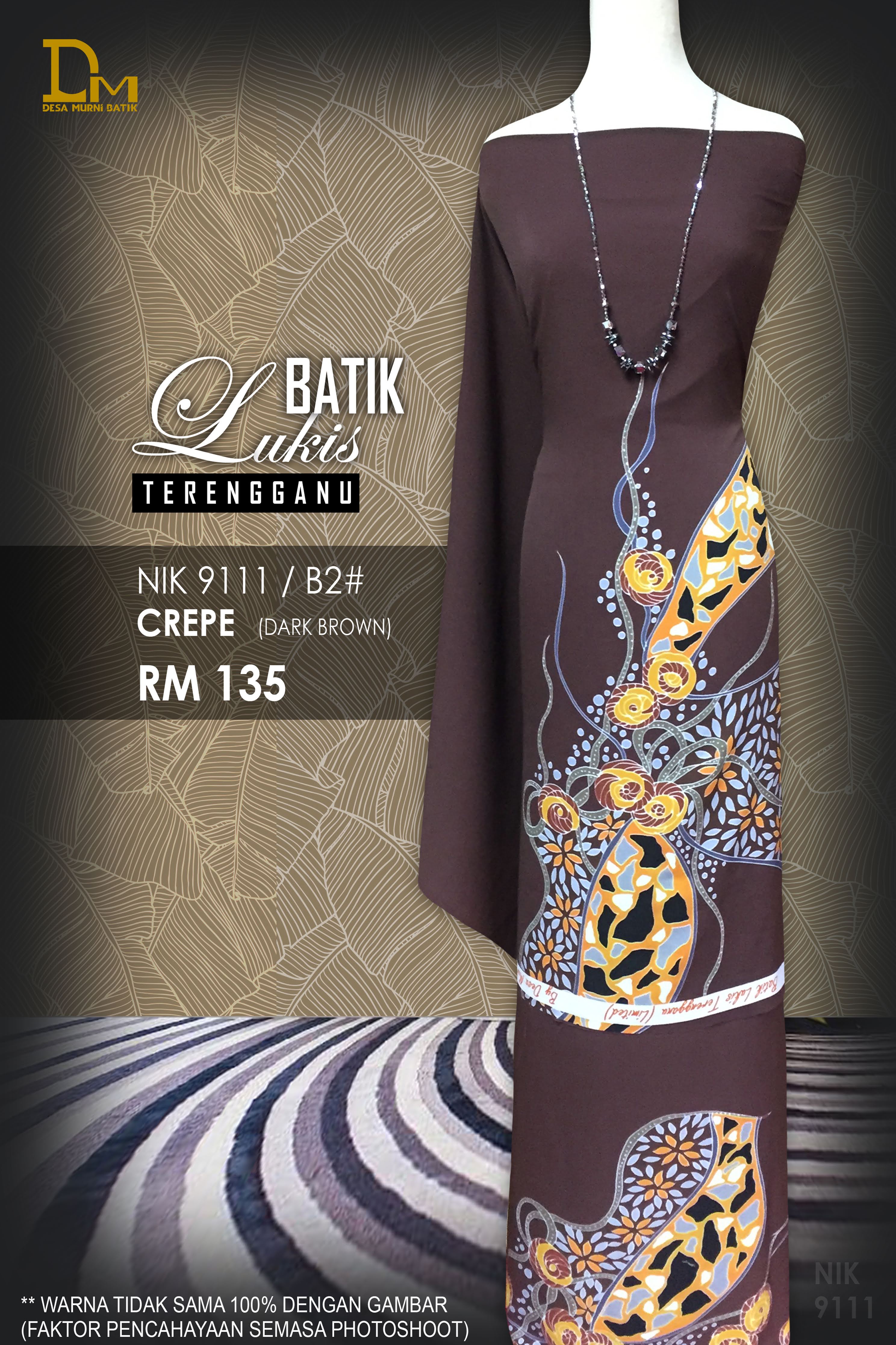 BATIK LUKIS TERENGGANU CREPE NIK 9111