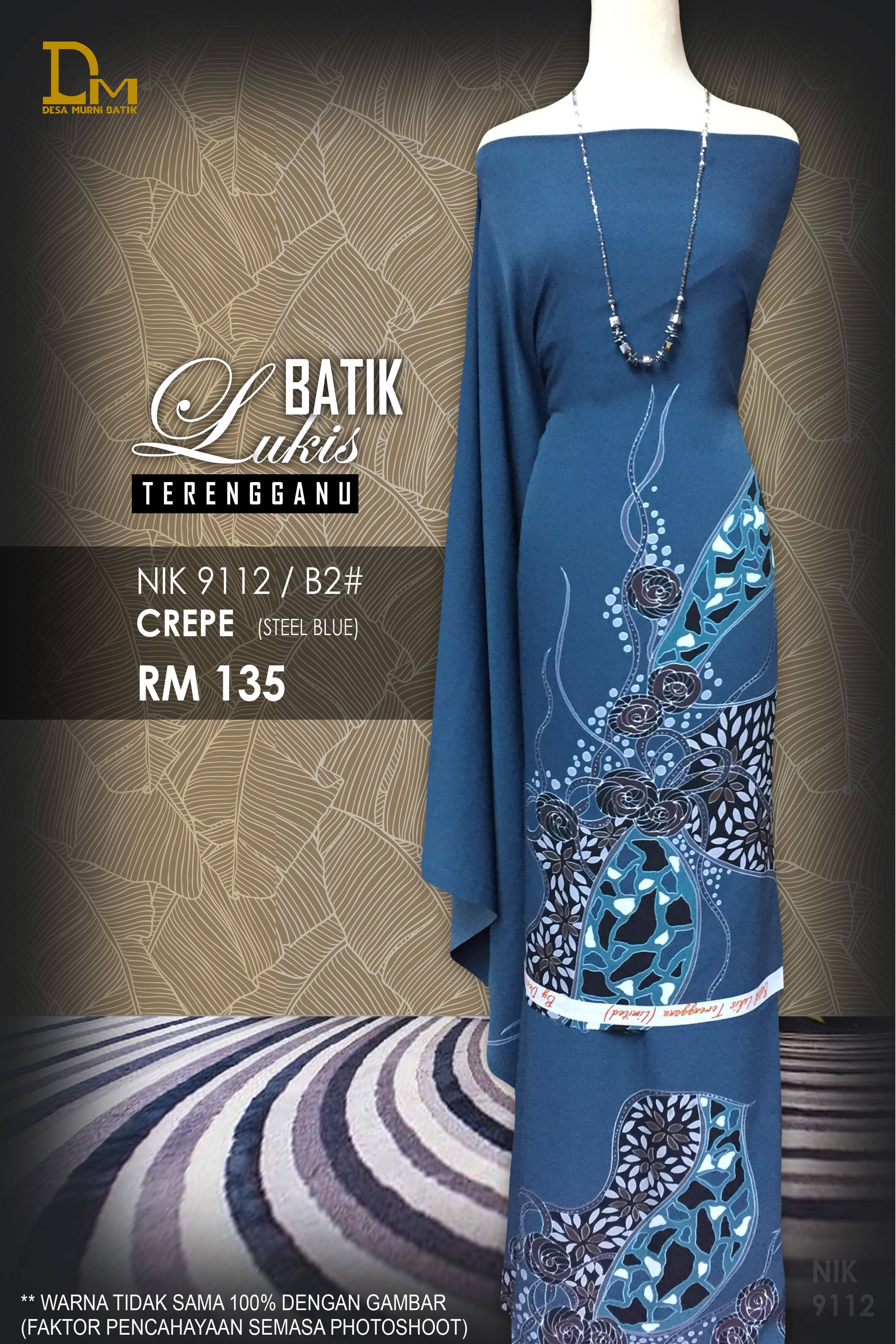 BATIK LUKIS TERENGGANU CREPE NIK 9112
