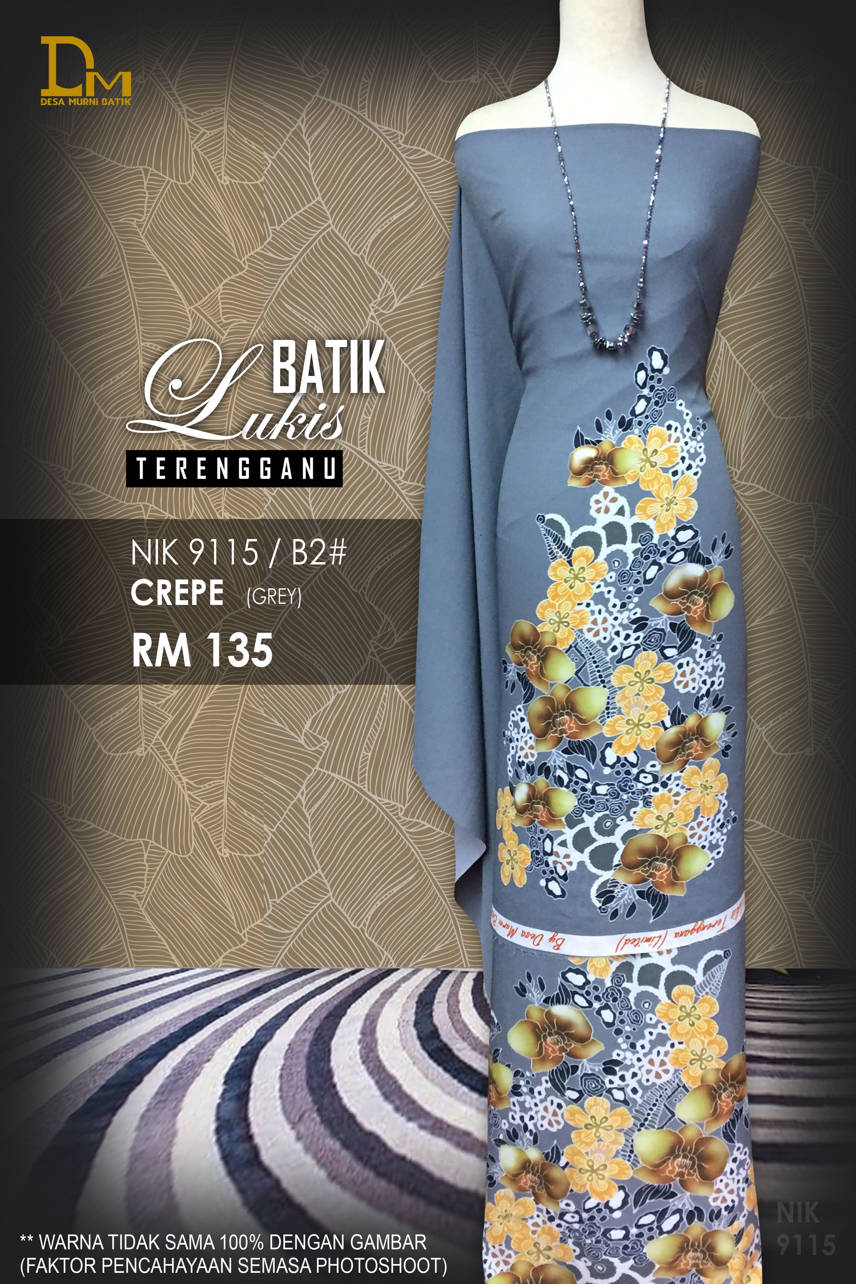 BATIK LUKIS TERENGGANU CREPE NIK 9115