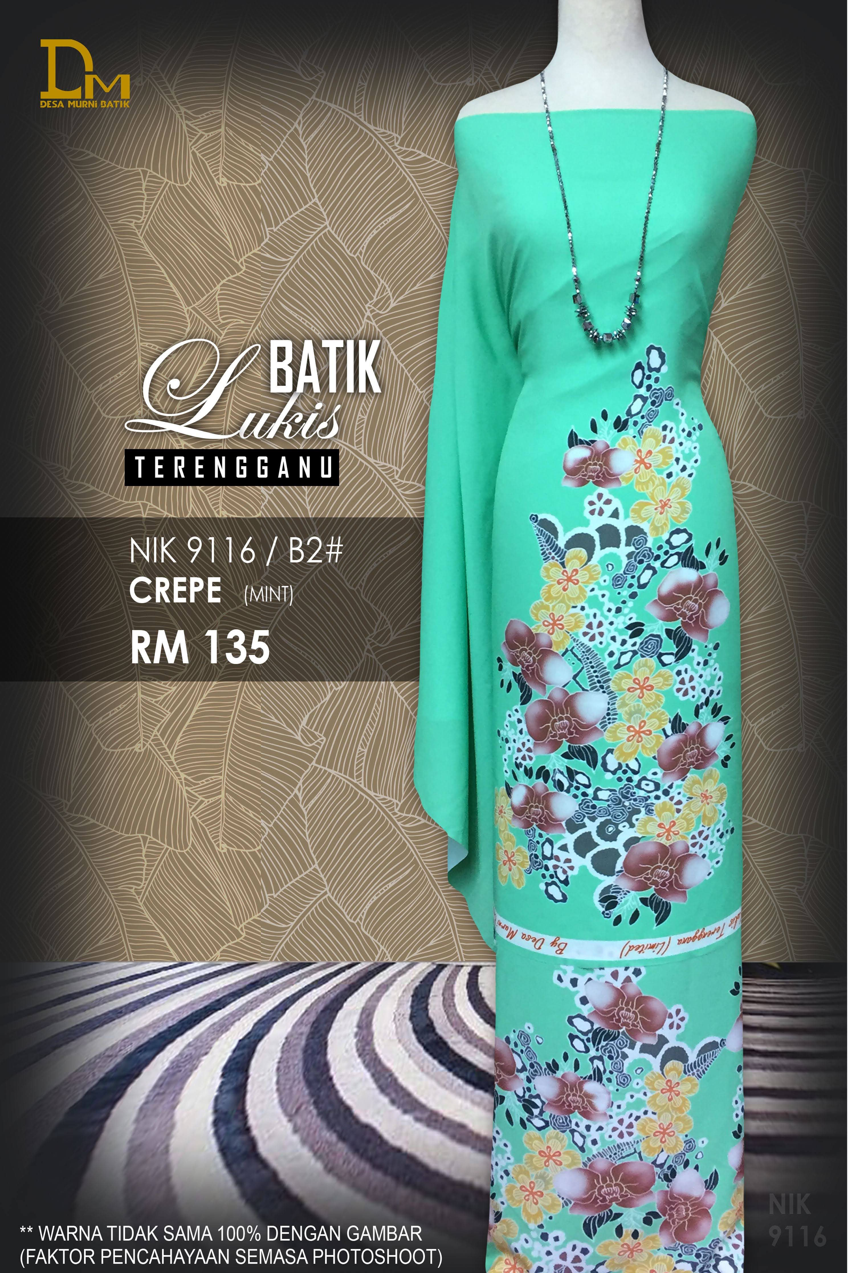BATIK LUKIS TERENGGANU CREPE NIK 9116