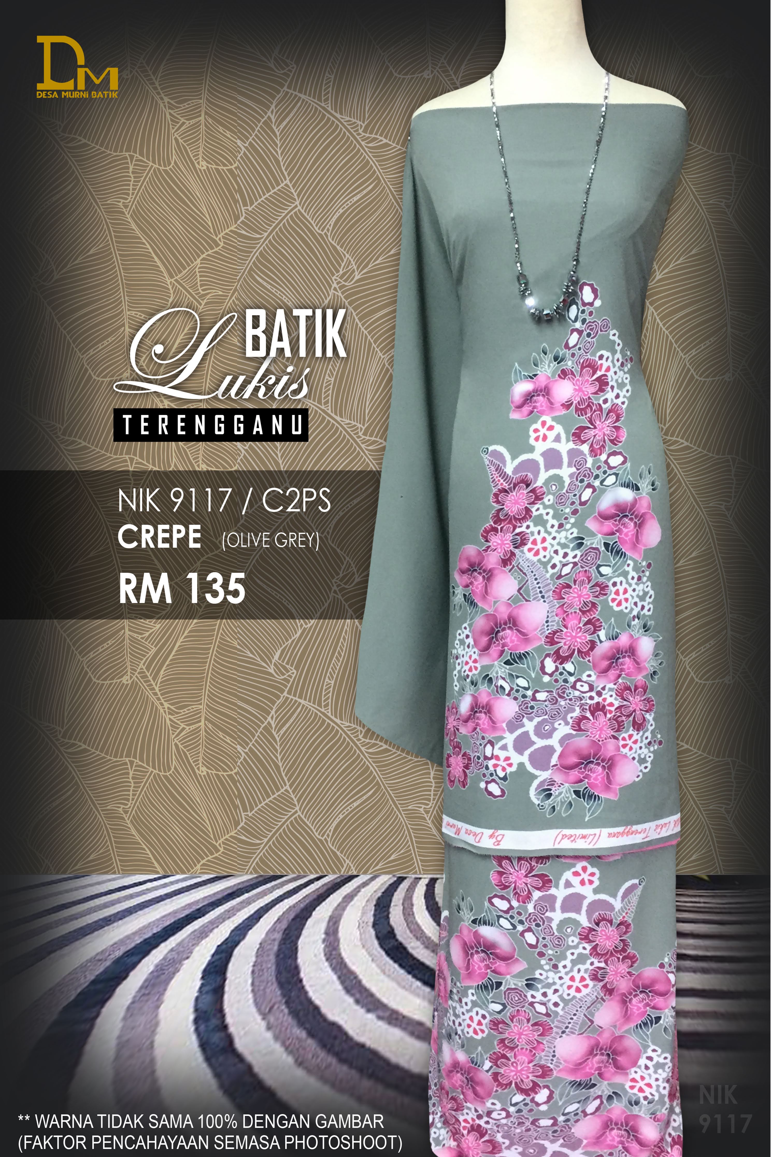 BATIK LUKIS TERENGGANU CREPE NIK 9117
