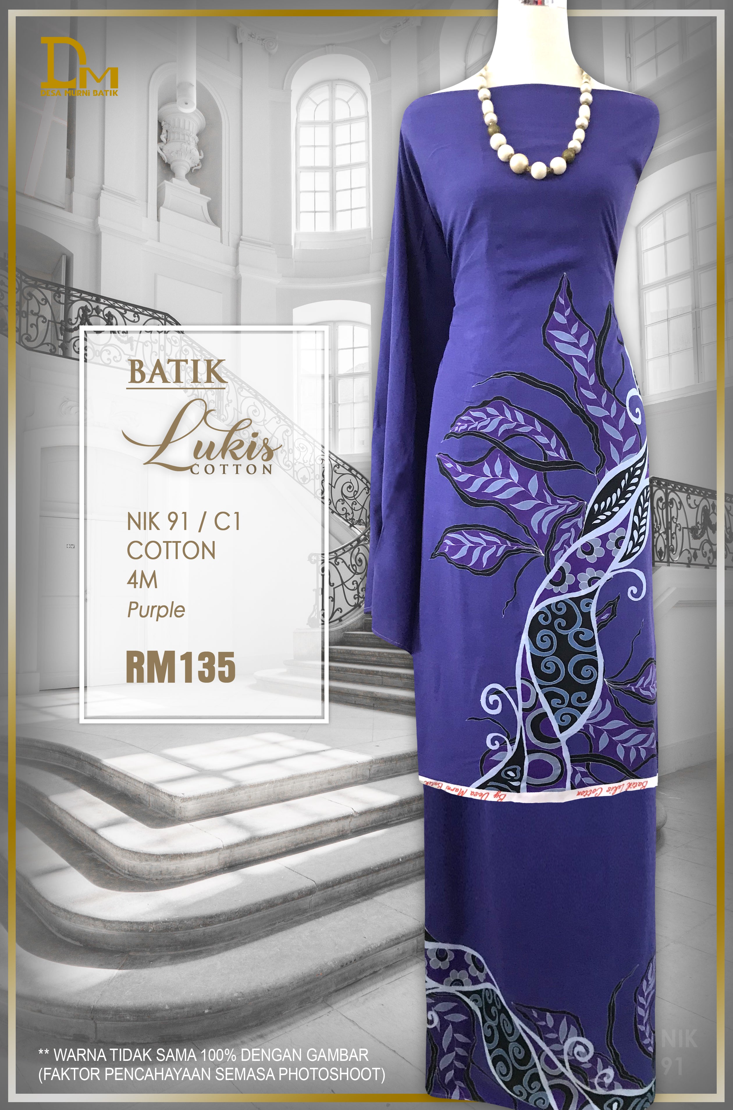 BATIK LUKIS TERENGGANU COTTON NIK 91