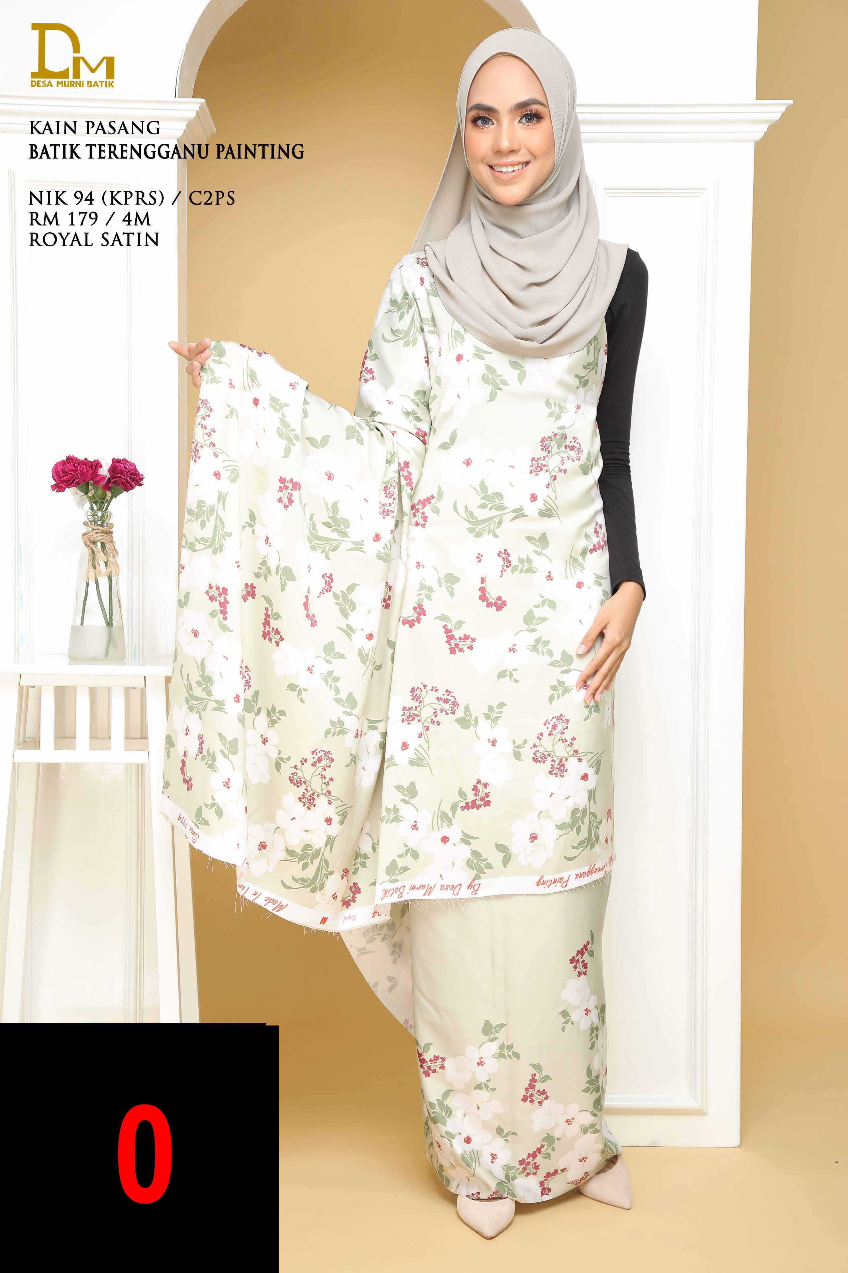 BATIK TERENGGANU PAINTING NIK 94 CREPE