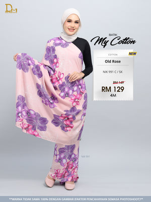 BATIK MY COTTON NIK 991 C / SK OLD ROSE