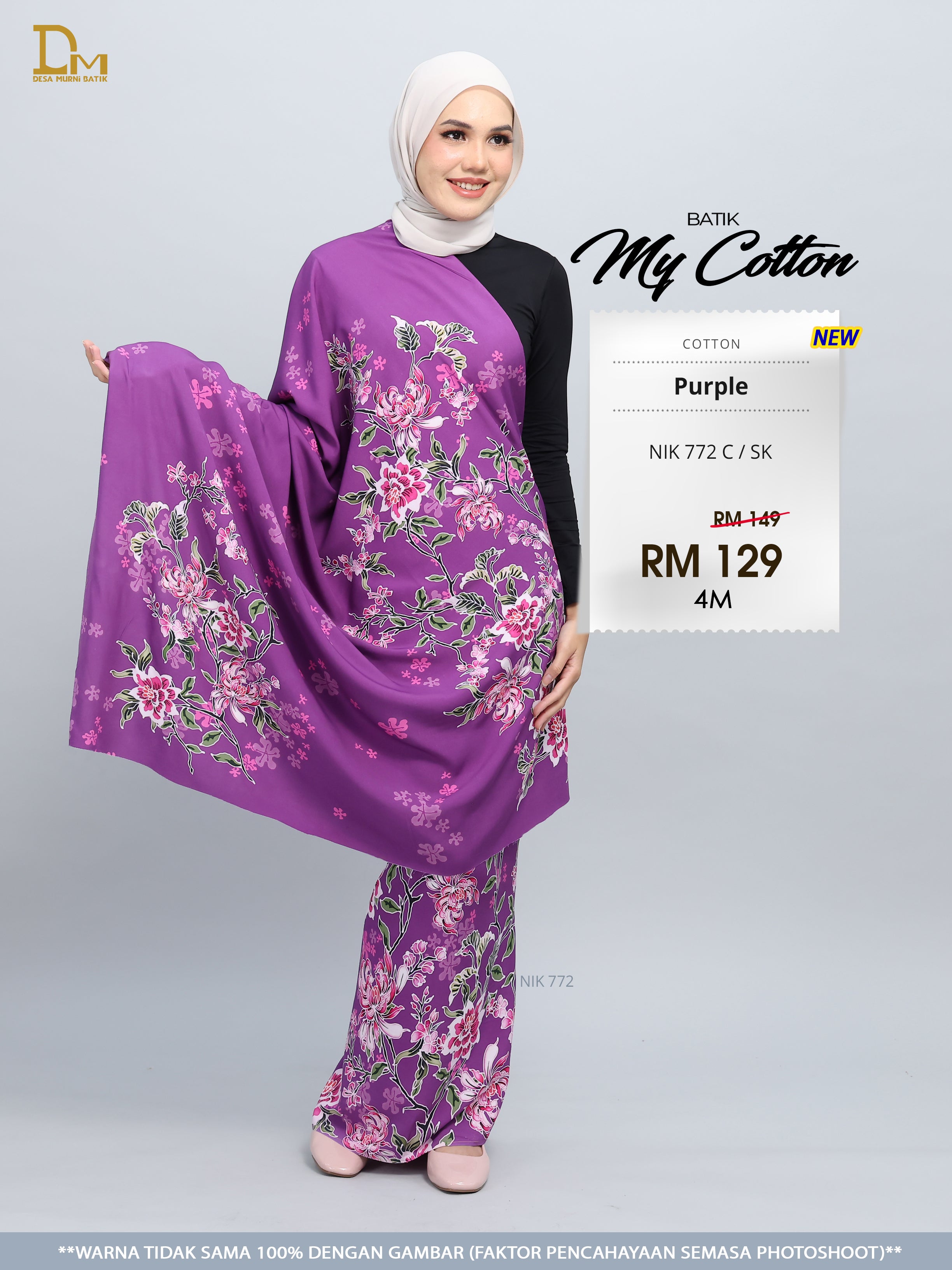 BATIK MY COTTON NIK 772 C / SK PURPLE